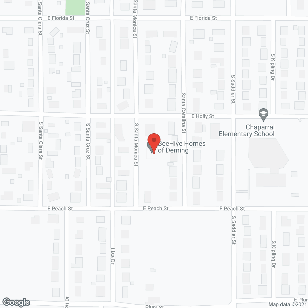 Map of the neighborhood around Beehive Homes of Deming