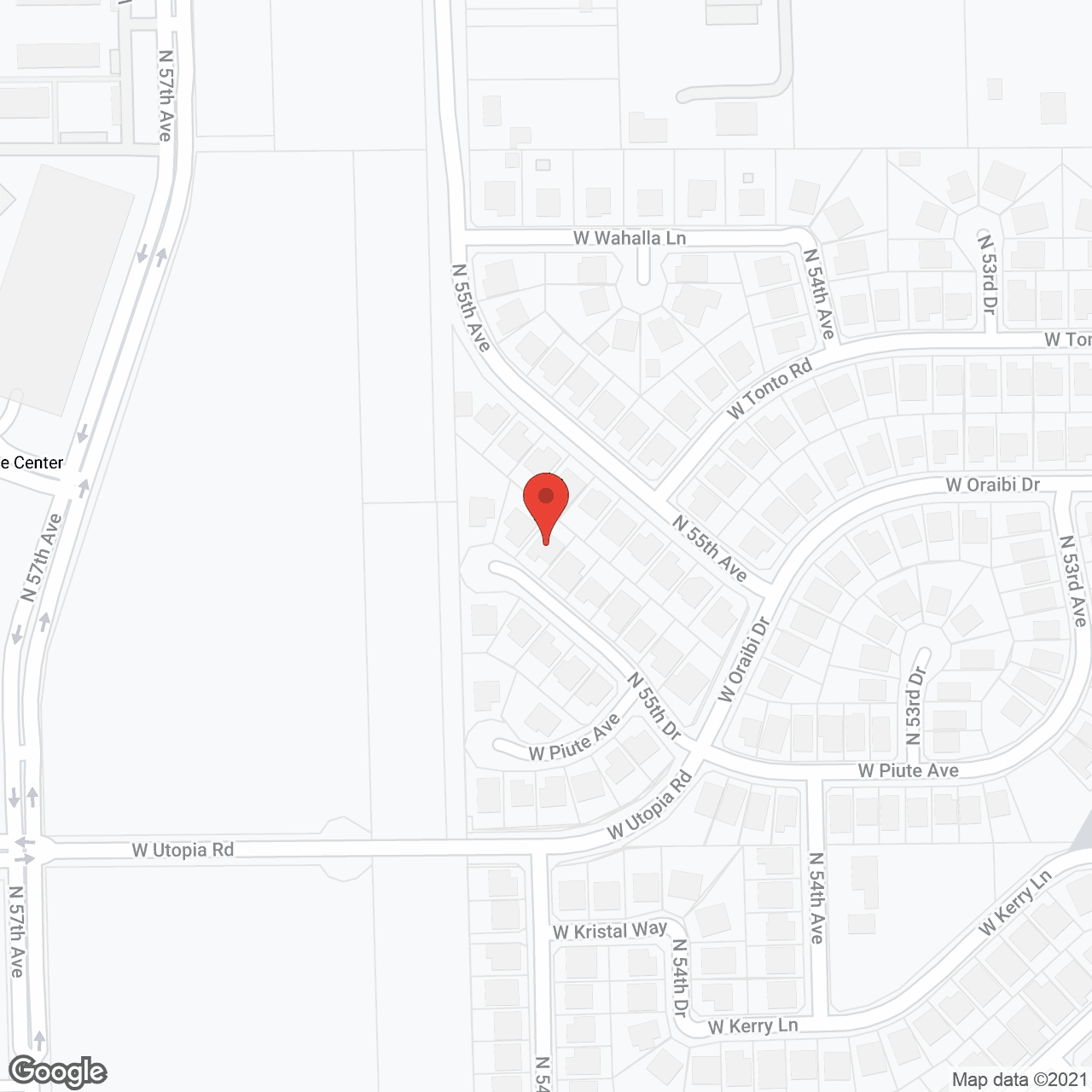 Map of the neighborhood around Lakeshore Crest Assisted Living Home
