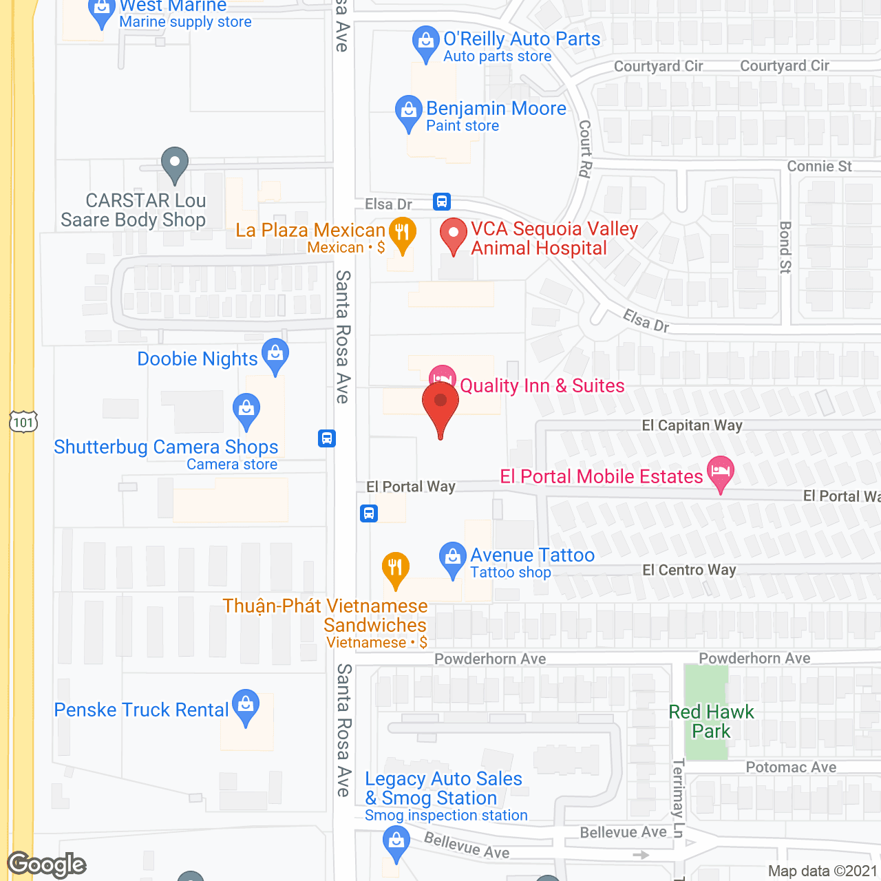 Map of the neighborhood around Med - USA Residential Care Facility