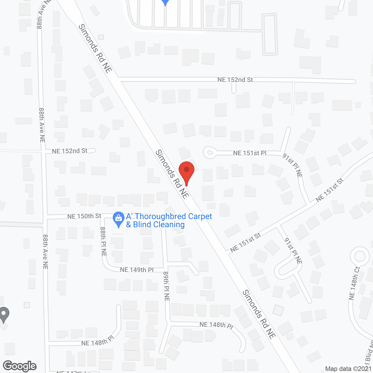 Map of the neighborhood around Elderly Home Care
