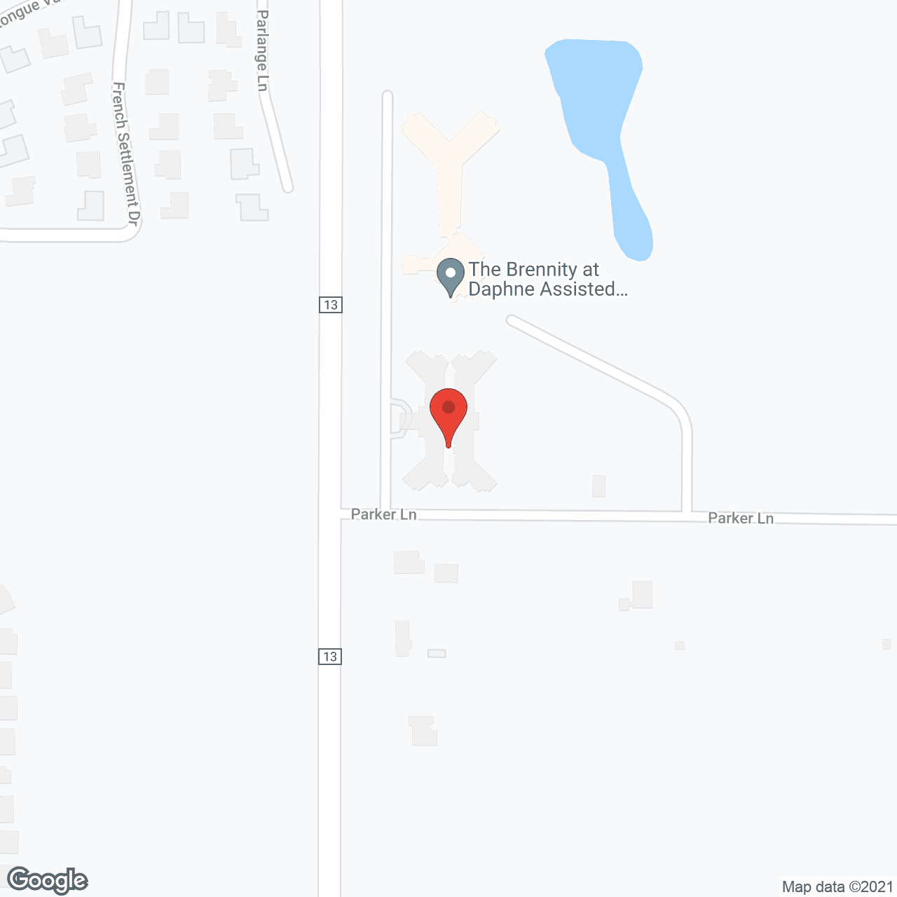 Map of the neighborhood around John McClure Snook Regional Center