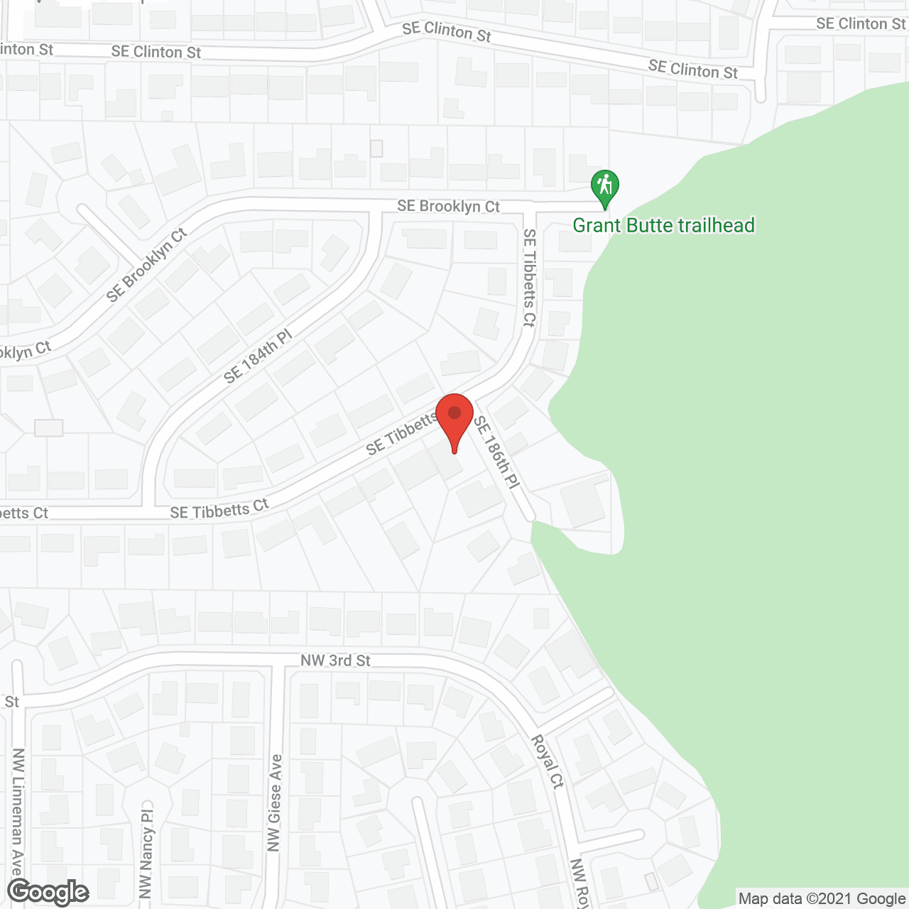 Map of the neighborhood around Villa Gloria