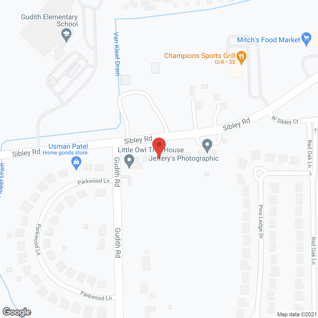 Map of the neighborhood around Mary Rose Residence