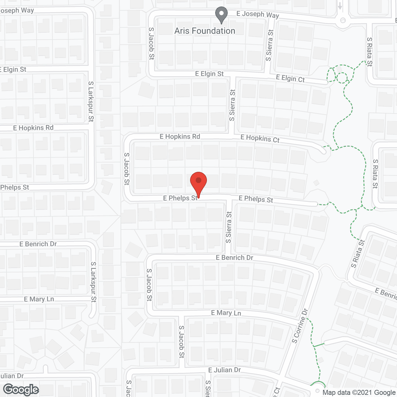 Map of the neighborhood around Caissa Vintage Ranch ALH, Inc.