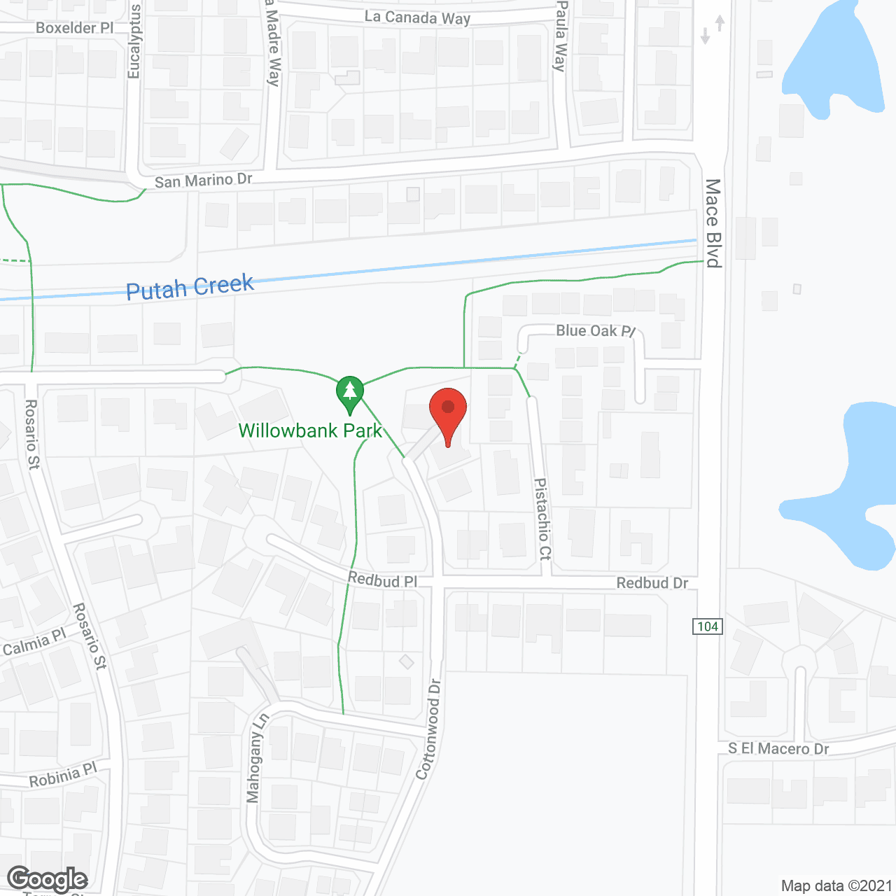 Map of the neighborhood around Astoria Vista