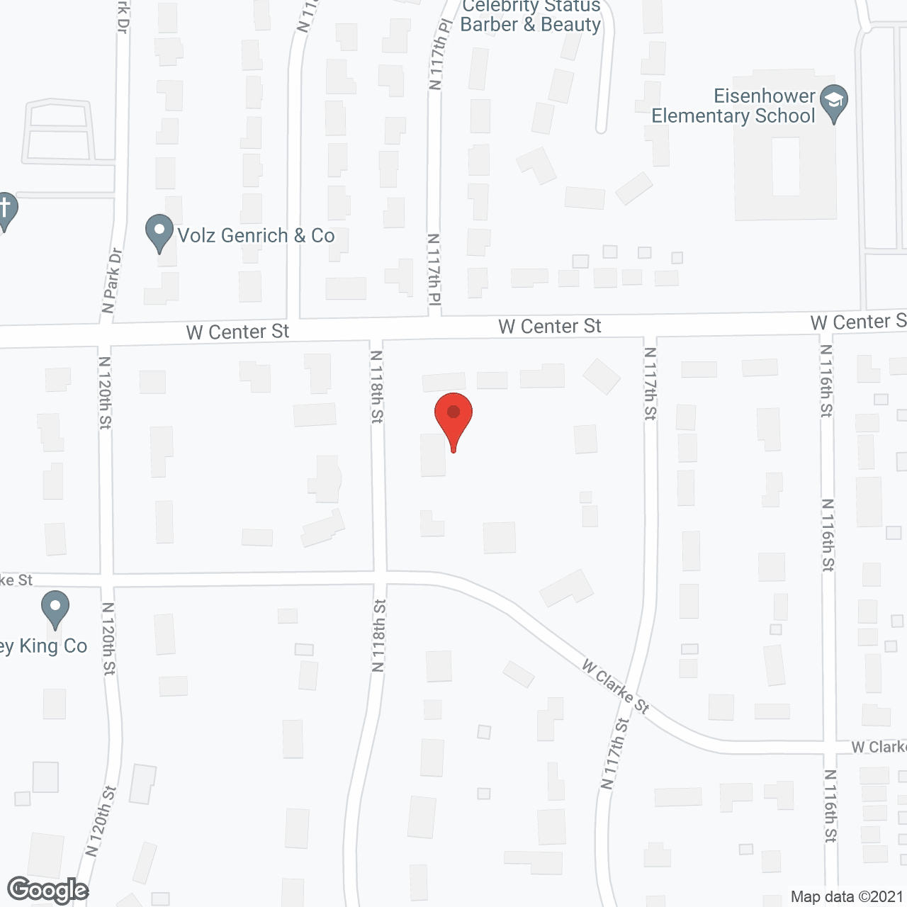 Map of the neighborhood around Home Share Oak Ridge House