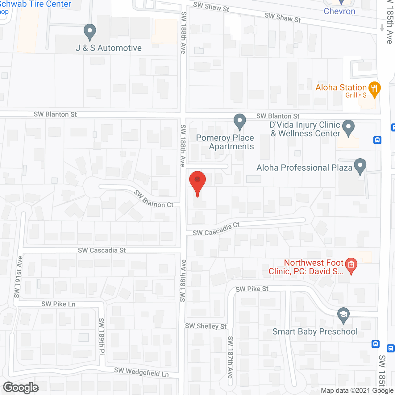 Map of the neighborhood around Simply the Best