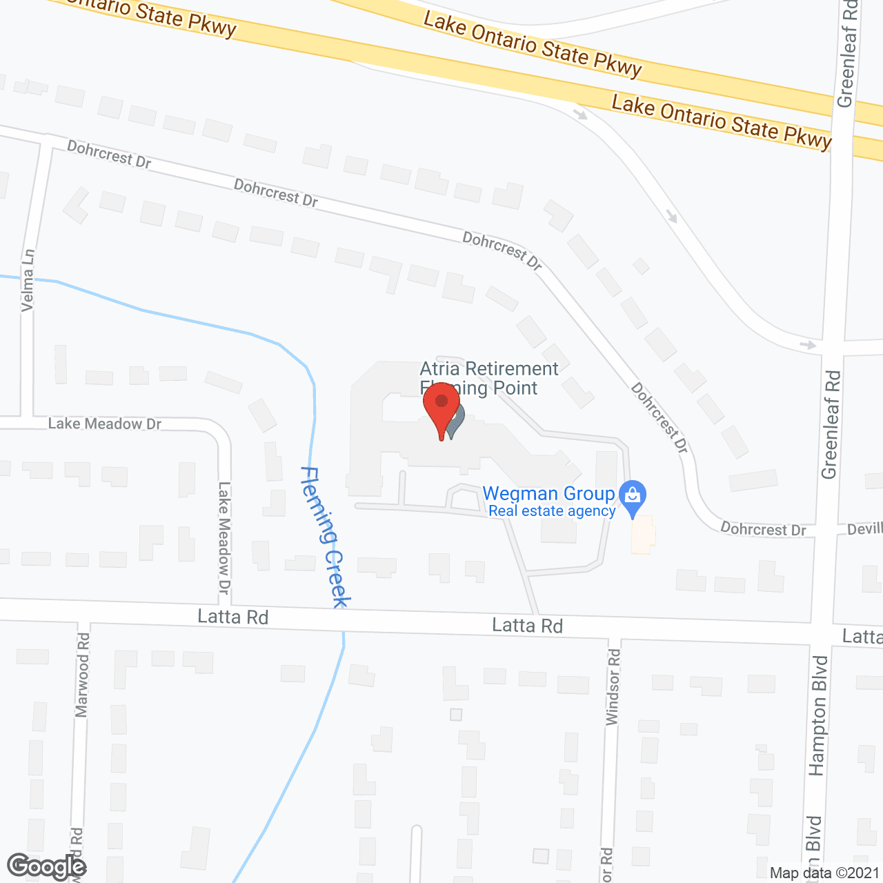 Map of the neighborhood around Holiday Fleming Point
