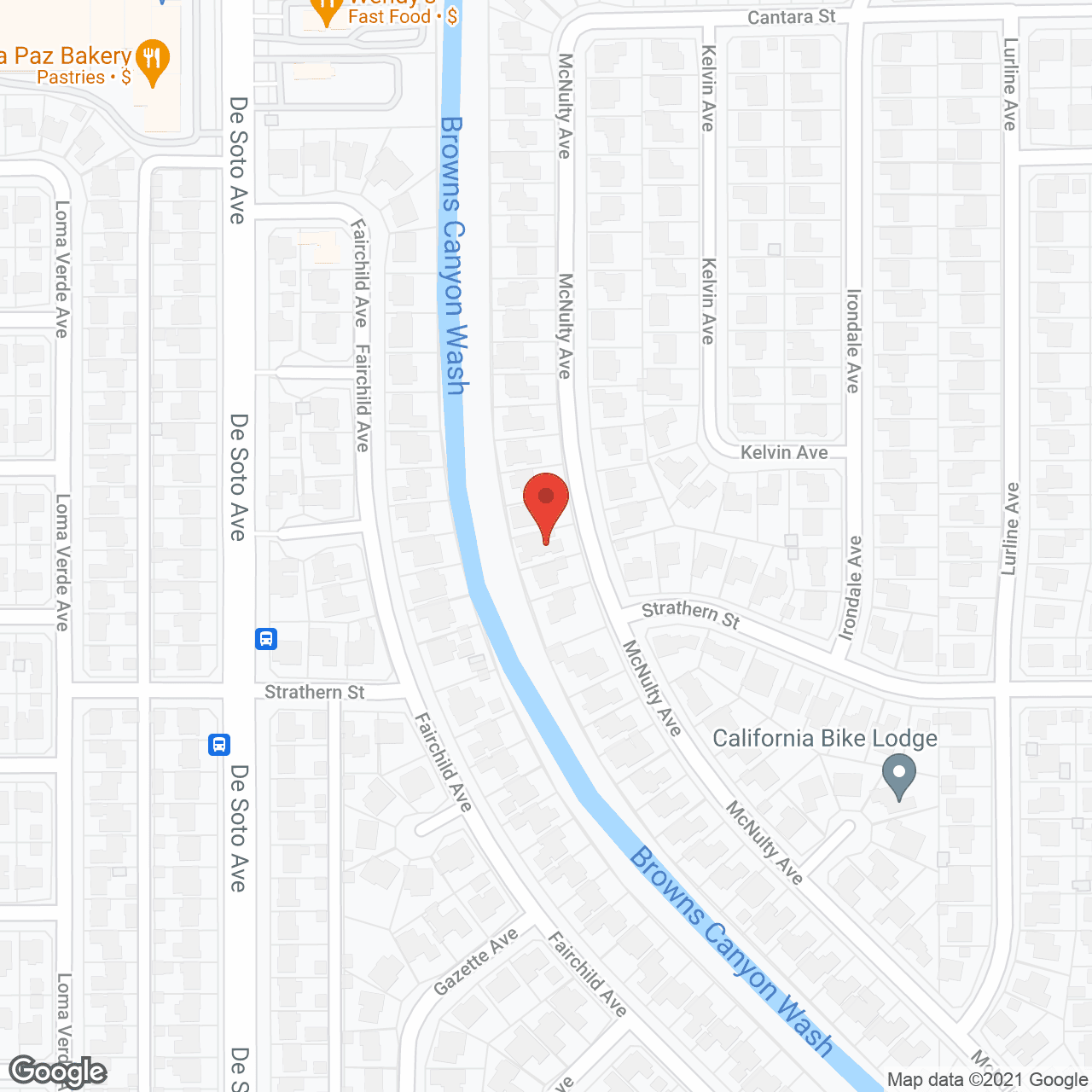 Map of the neighborhood around Manila Manor III