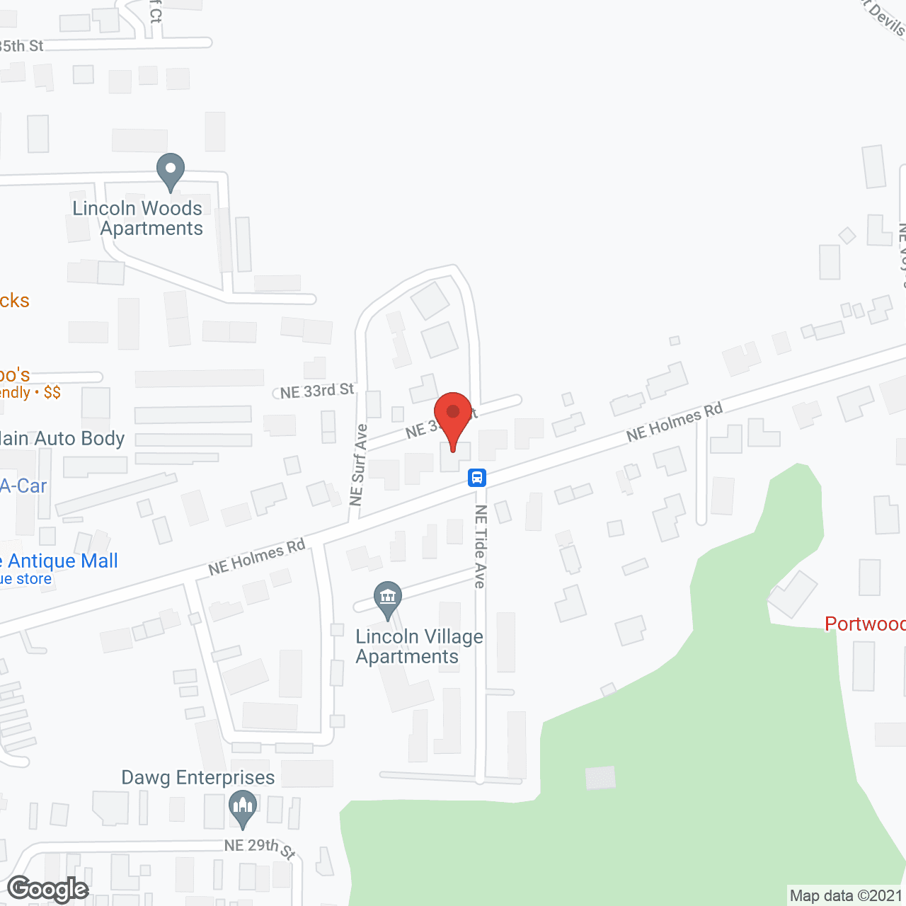 Map of the neighborhood around Betty's Quality Care Home