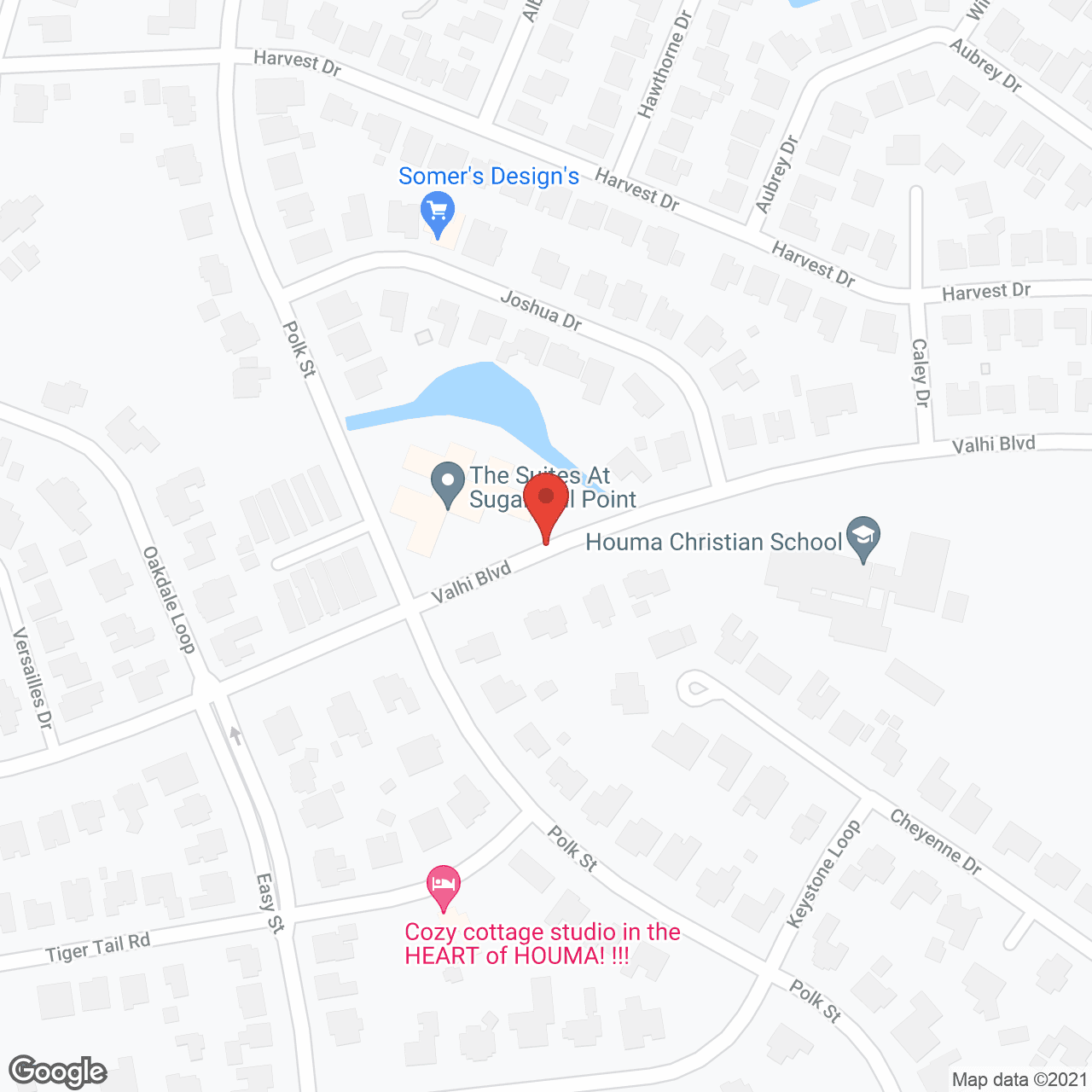Map of the neighborhood around The Suites at Sugarmill Point