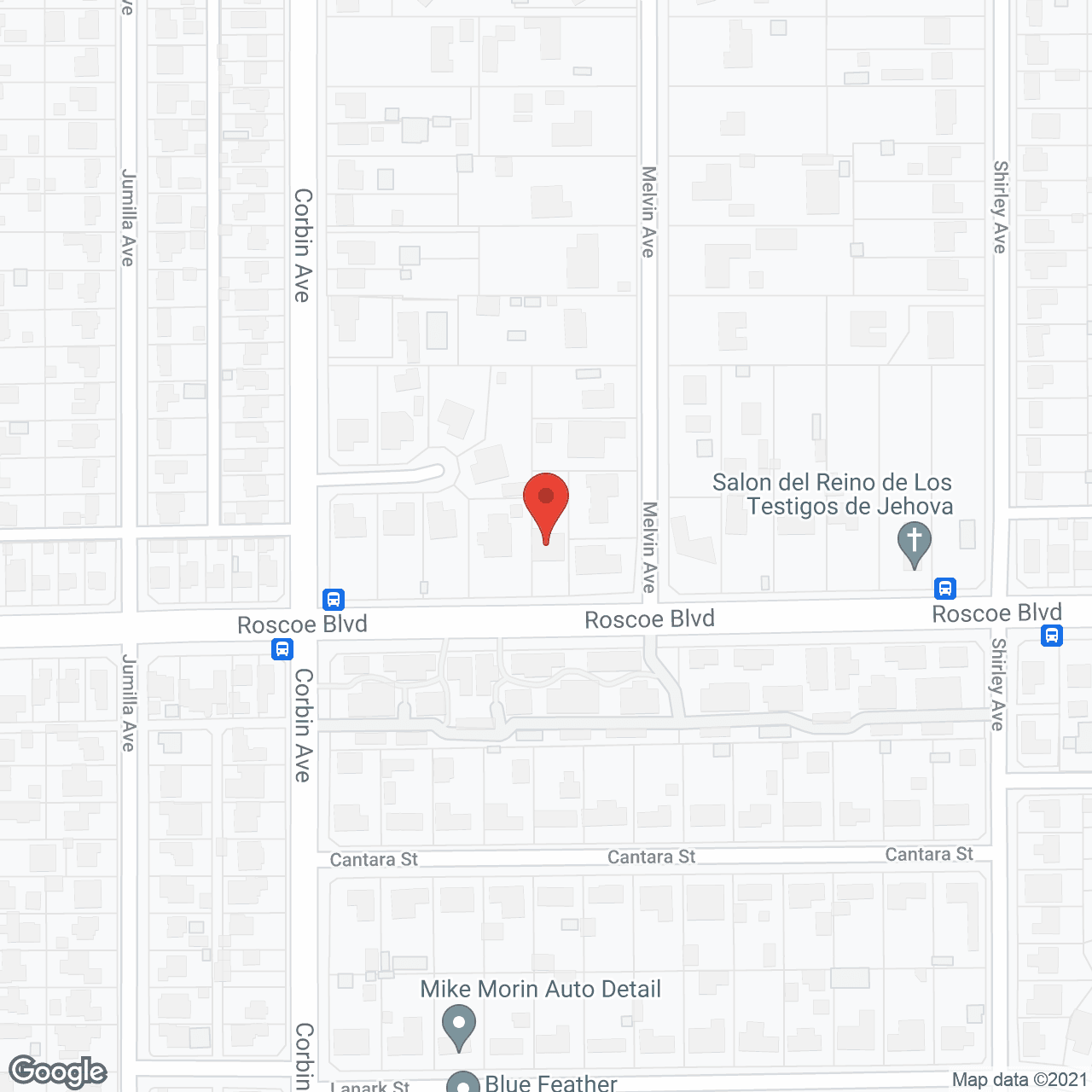 Map of the neighborhood around Bright Eyes Retirement Home V