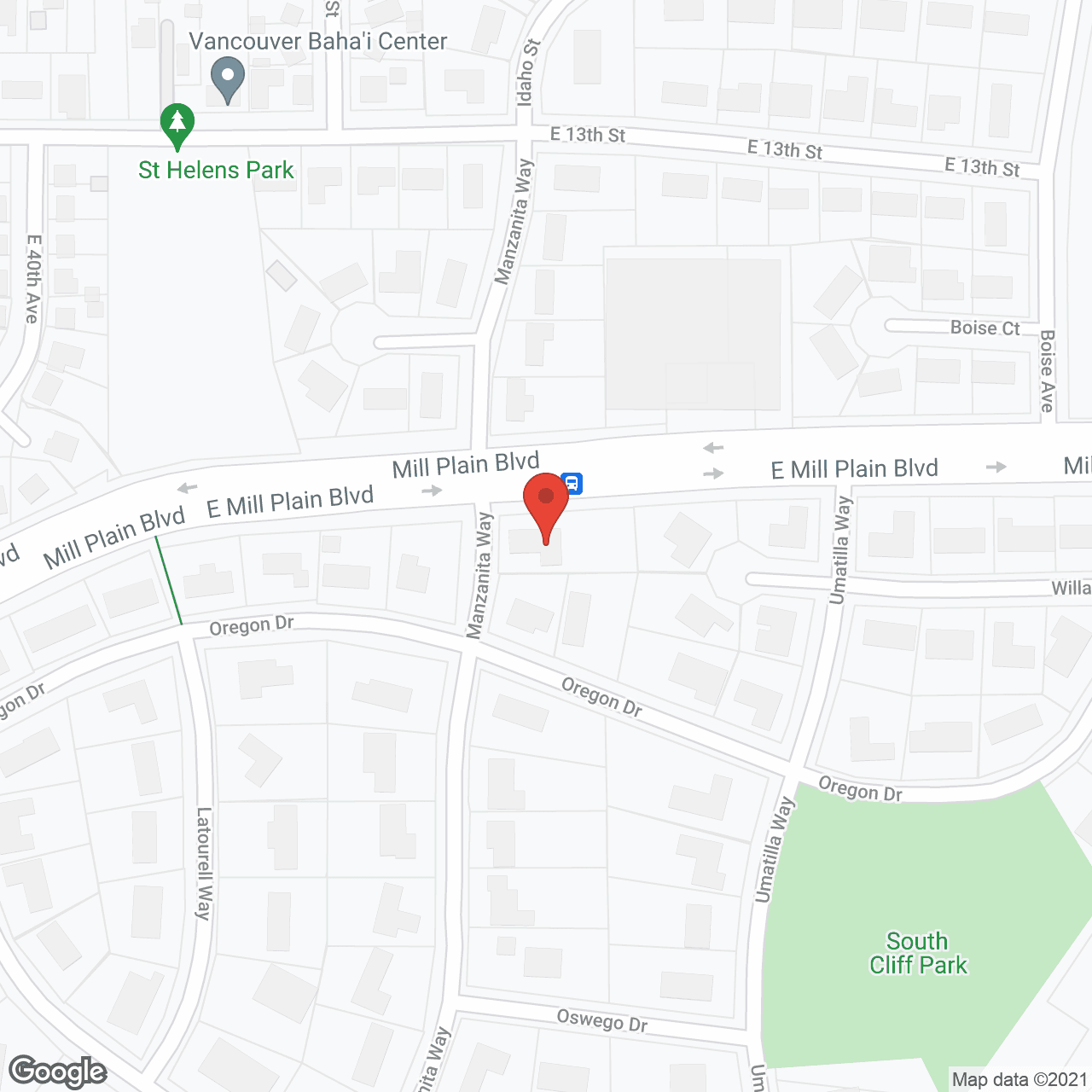Map of the neighborhood around Loving Care AFH