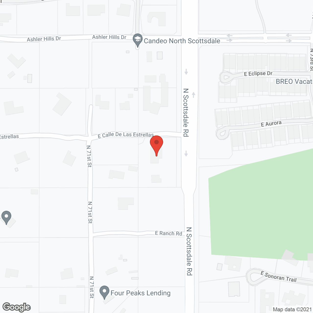 Map of the neighborhood around Upon the Rock Assisted Living LLC