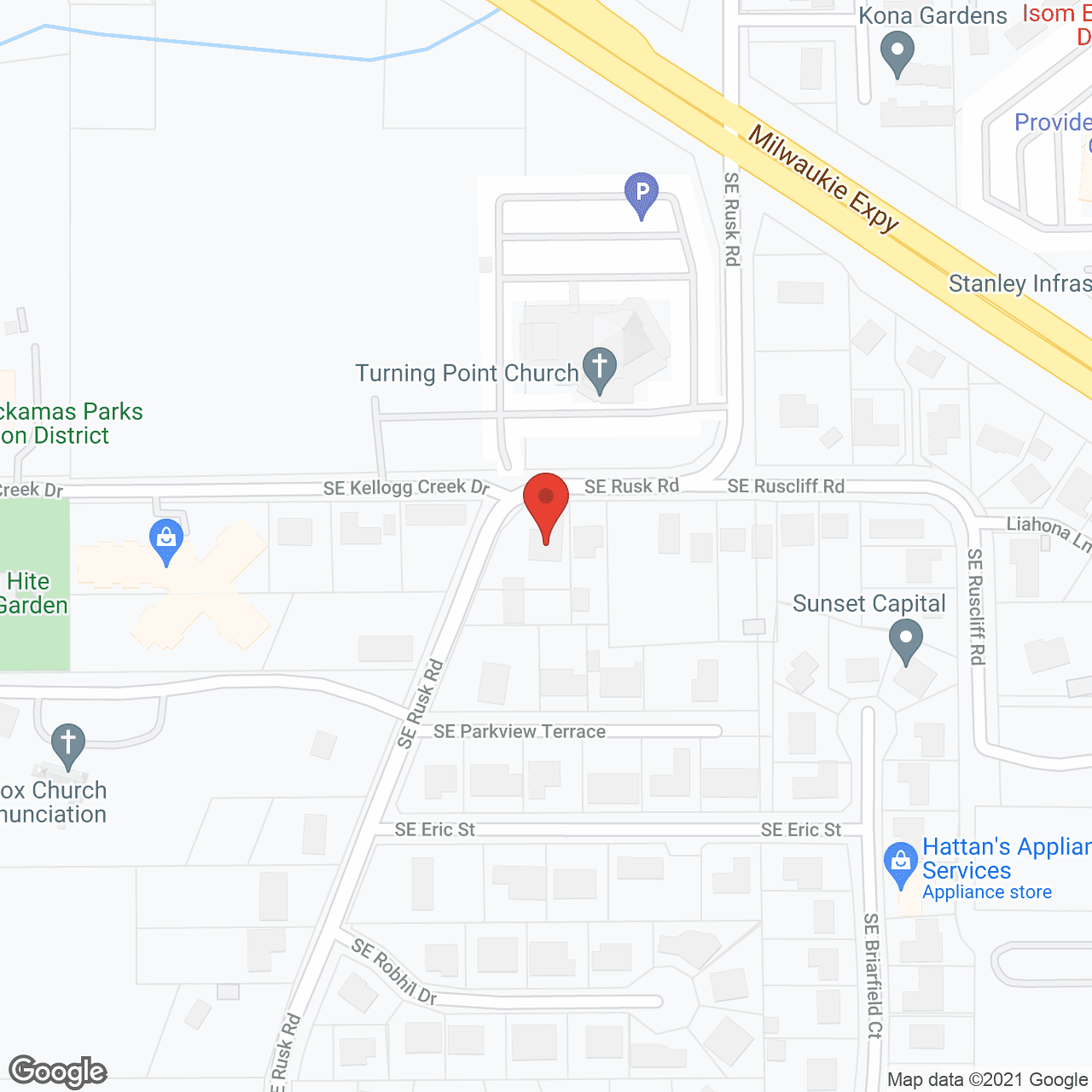 Map of the neighborhood around A Piece of Heaven