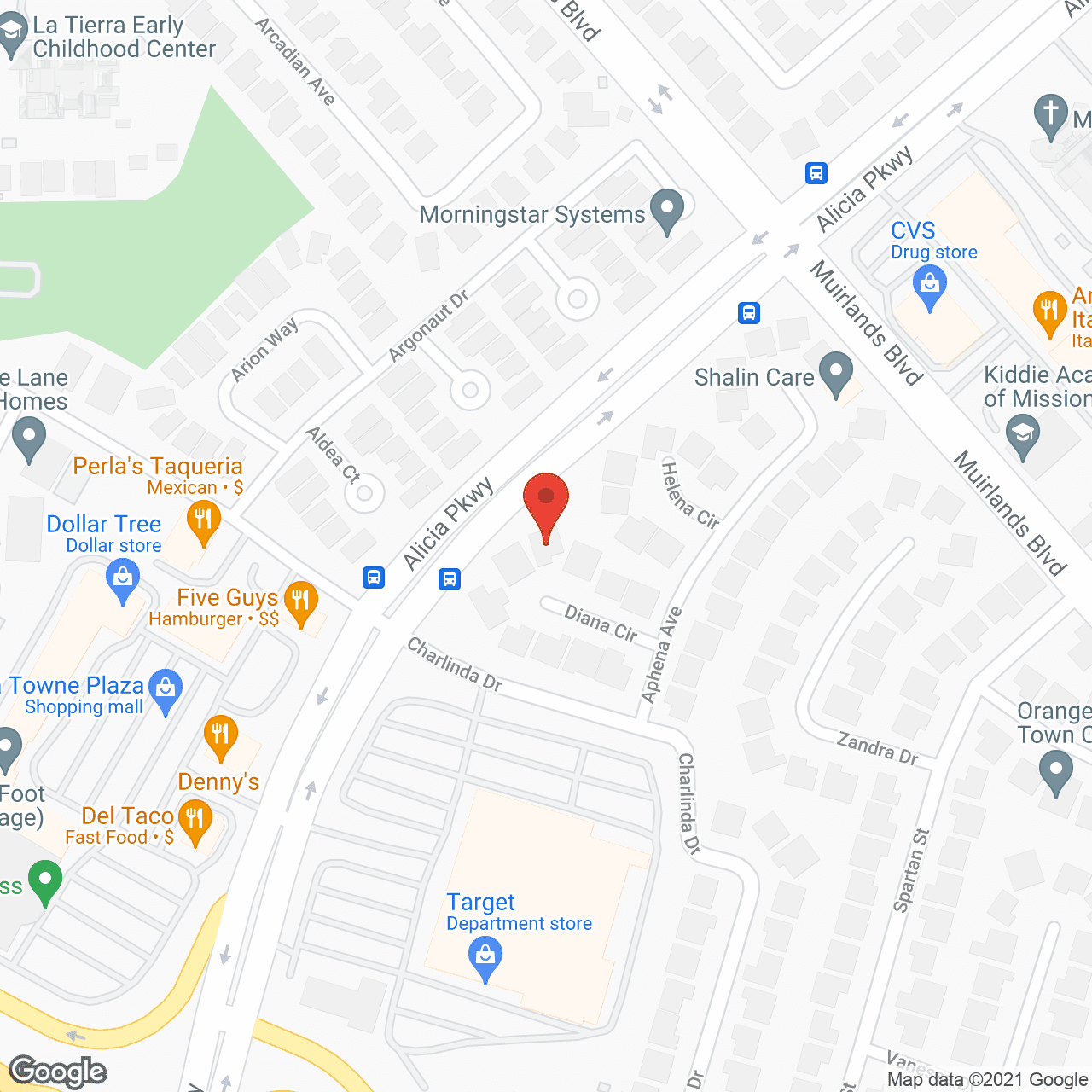 Map of the neighborhood around Horizon Primavera Senior Living