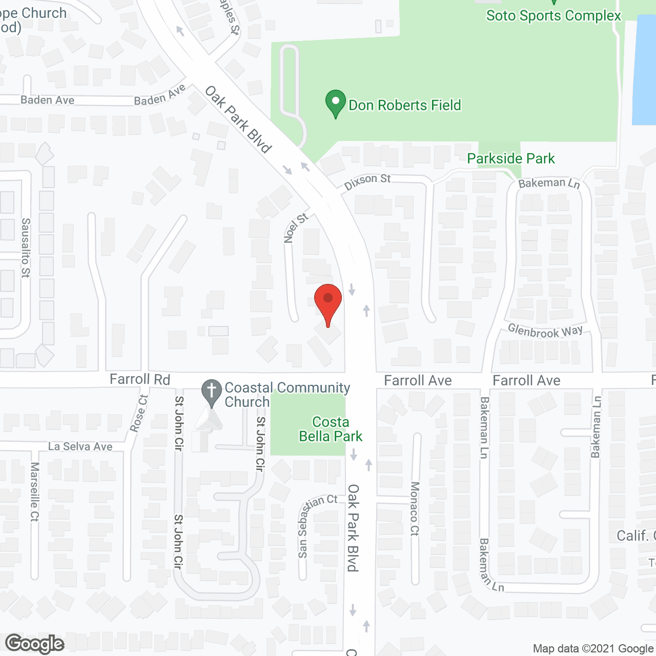 Map of the neighborhood around Full Circle Residence II