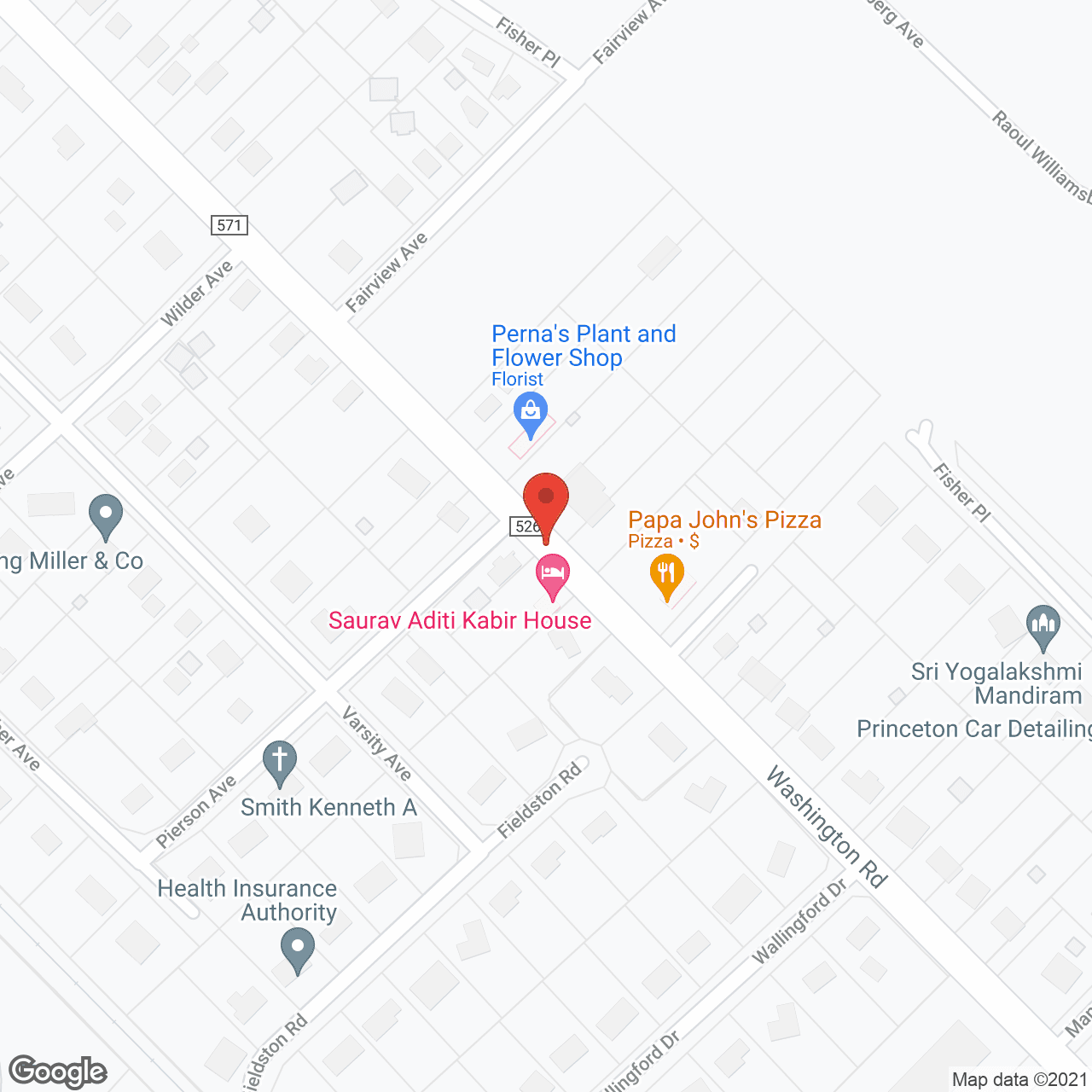Map of the neighborhood around Fox Trail Memory Care Living at Princeton