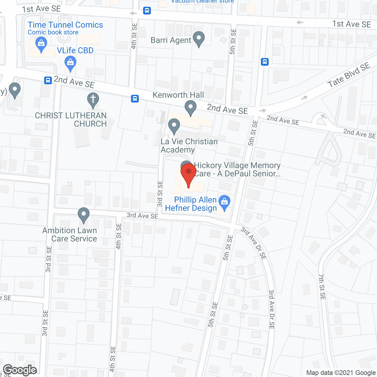 Map of the neighborhood around Walden House