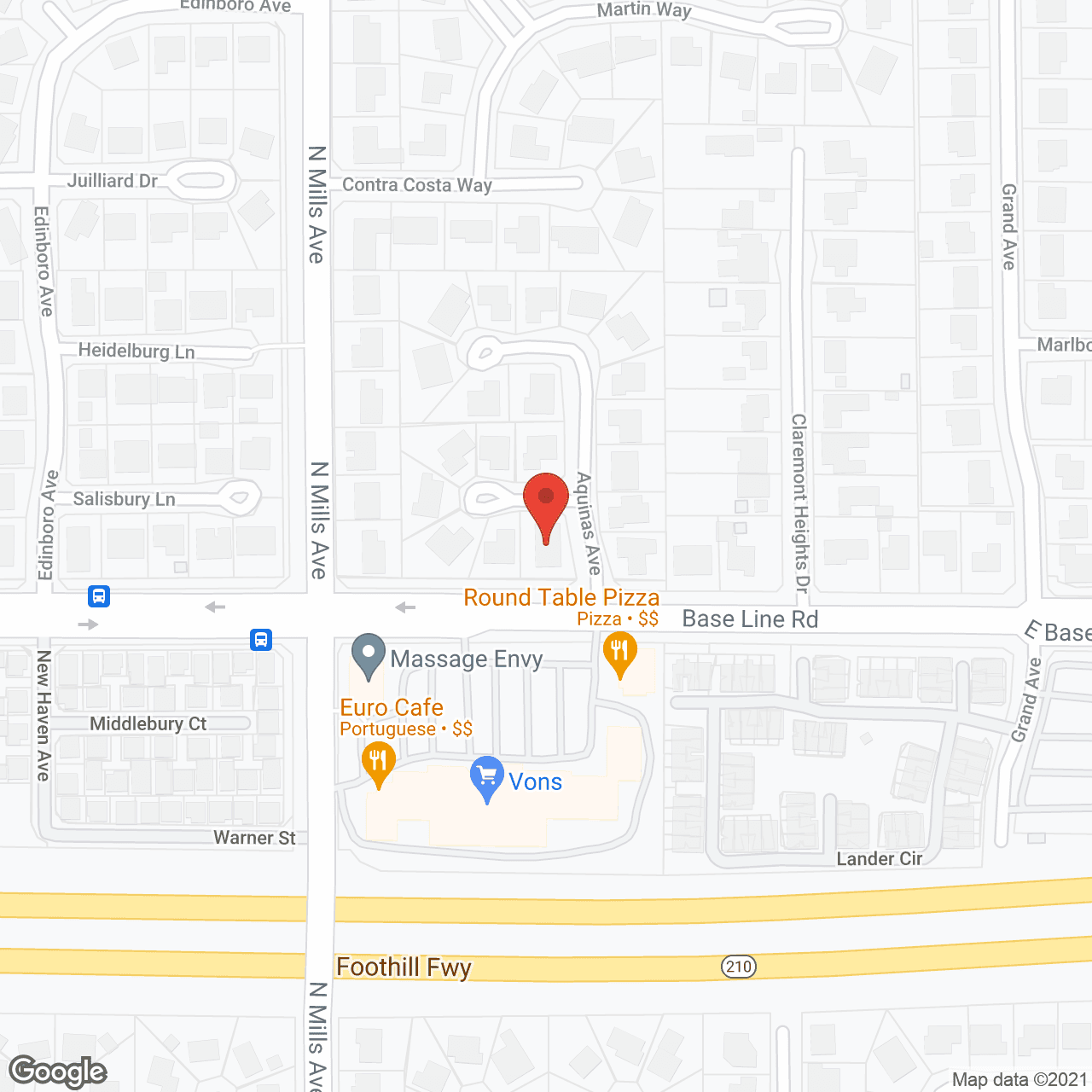 Map of the neighborhood around Genesis Manor II