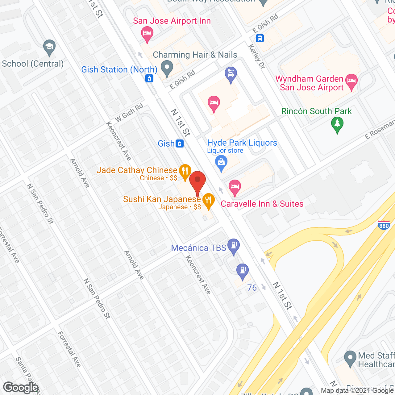 Map of the neighborhood around Marquis Care at Springfield