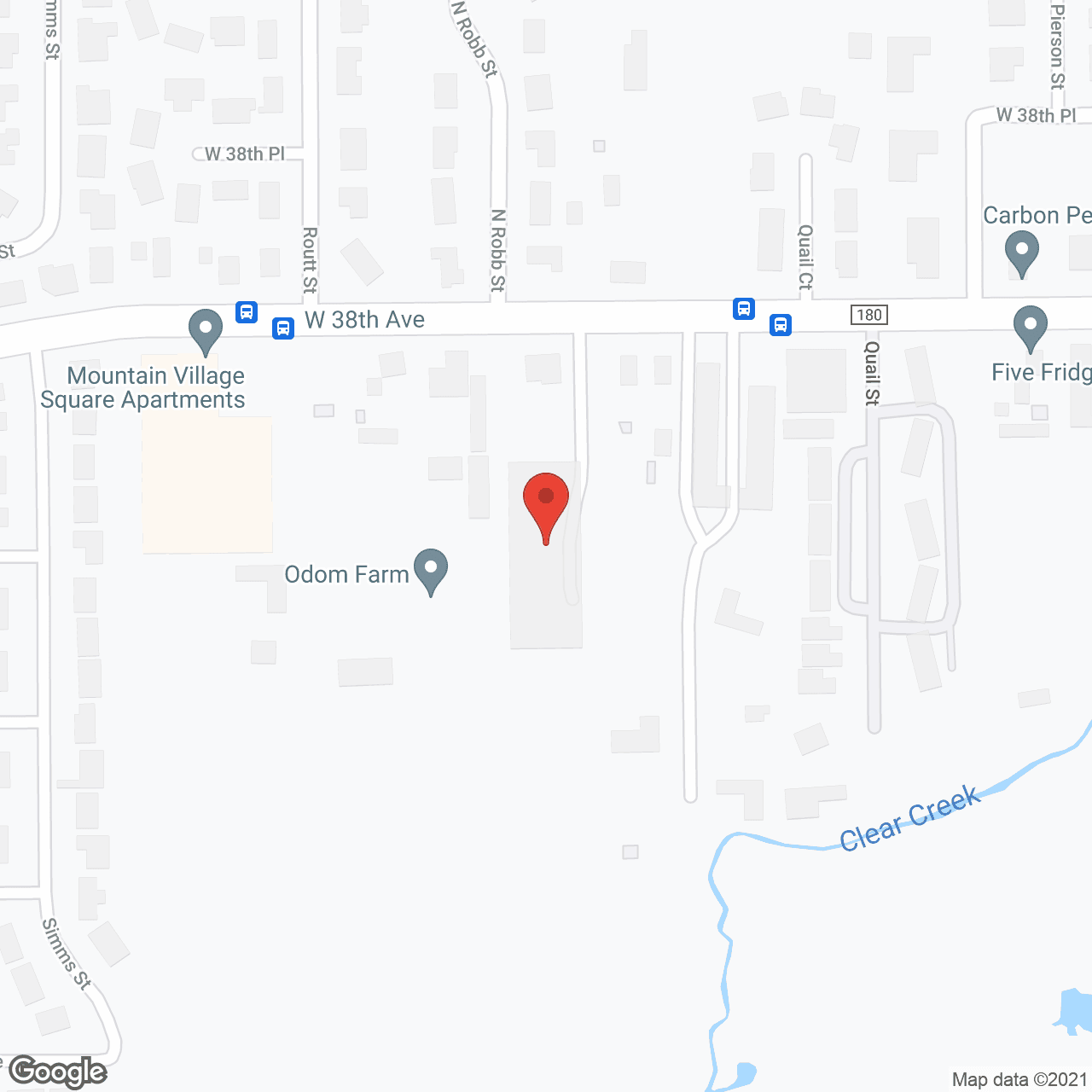 Map of the neighborhood around Senior Villa