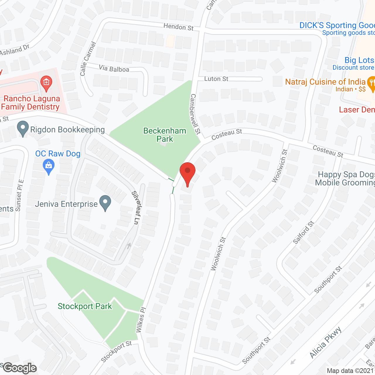 Map of the neighborhood around JP Senior Homes - Wilkes