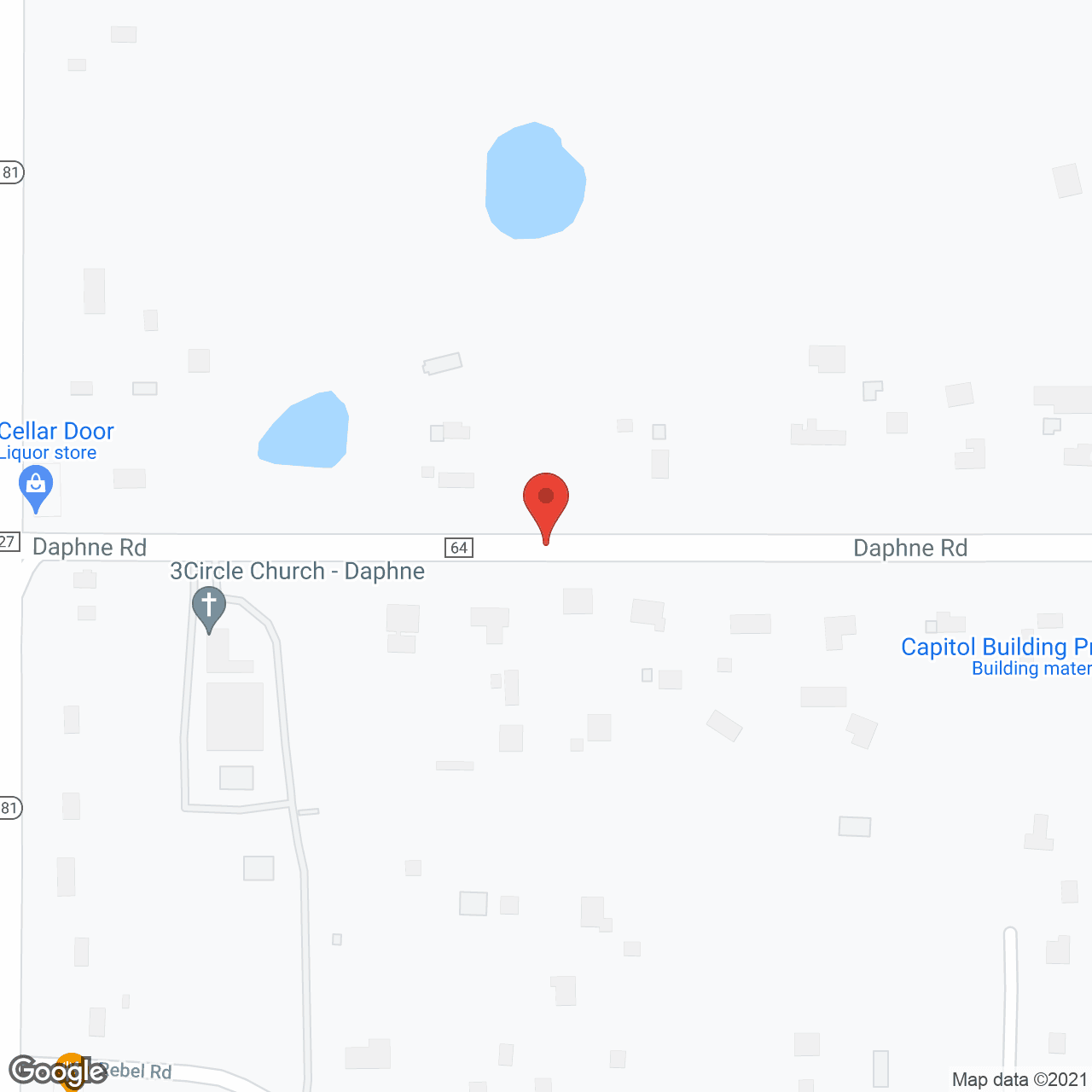 Map of the neighborhood around The Brennity at Daphne Assisted Living and Memory Care