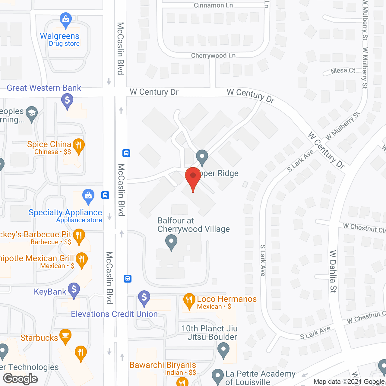 Map of the neighborhood around Balfour Cherrywood Village