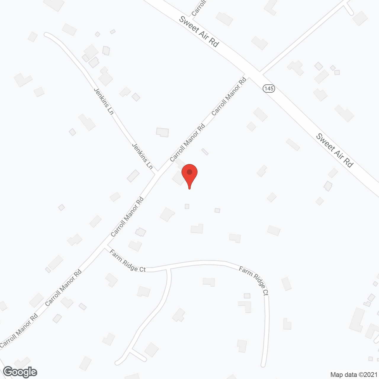 Map of the neighborhood around Dulaney Valley Assisted Living at Baldwin