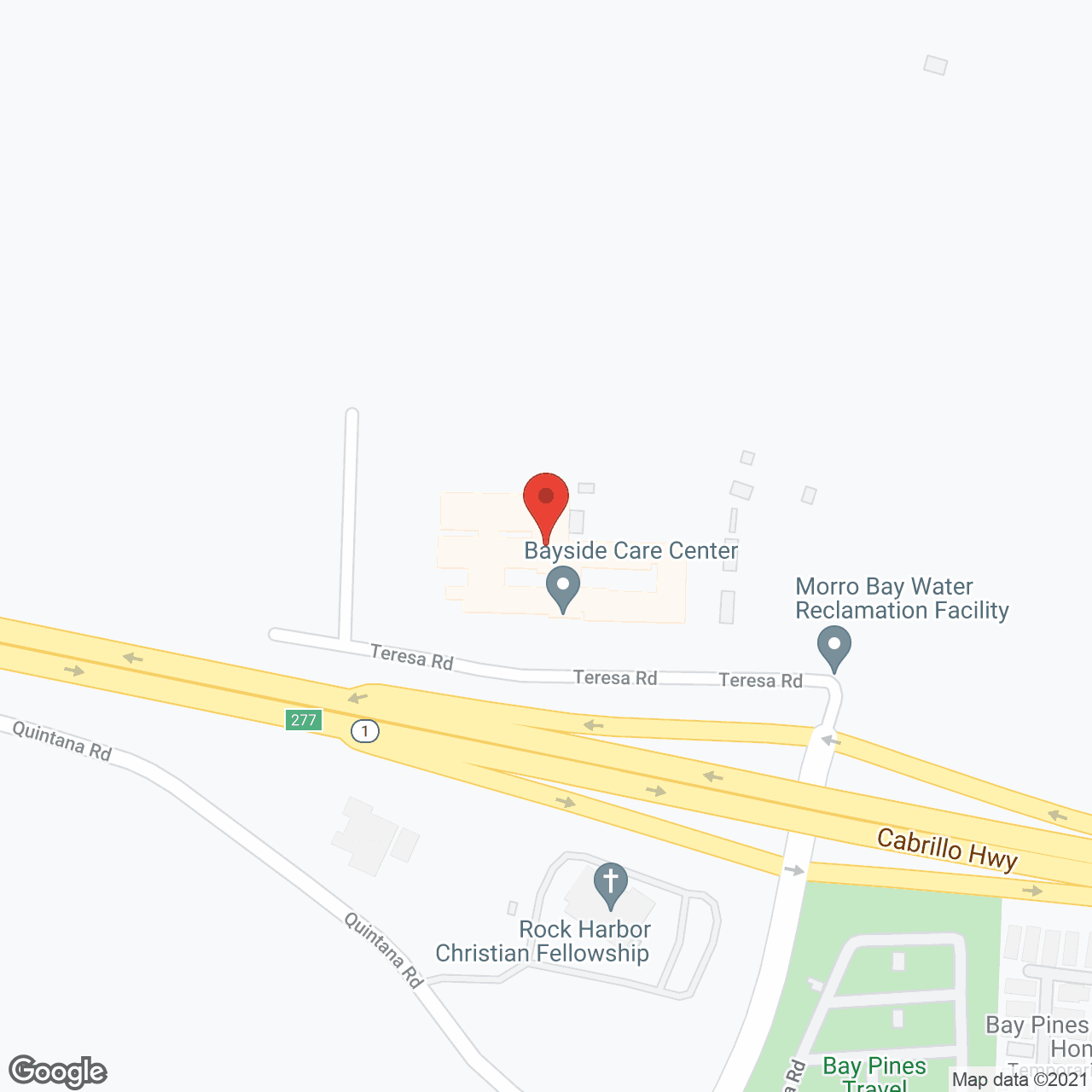 Map of the neighborhood around Casa de Flores