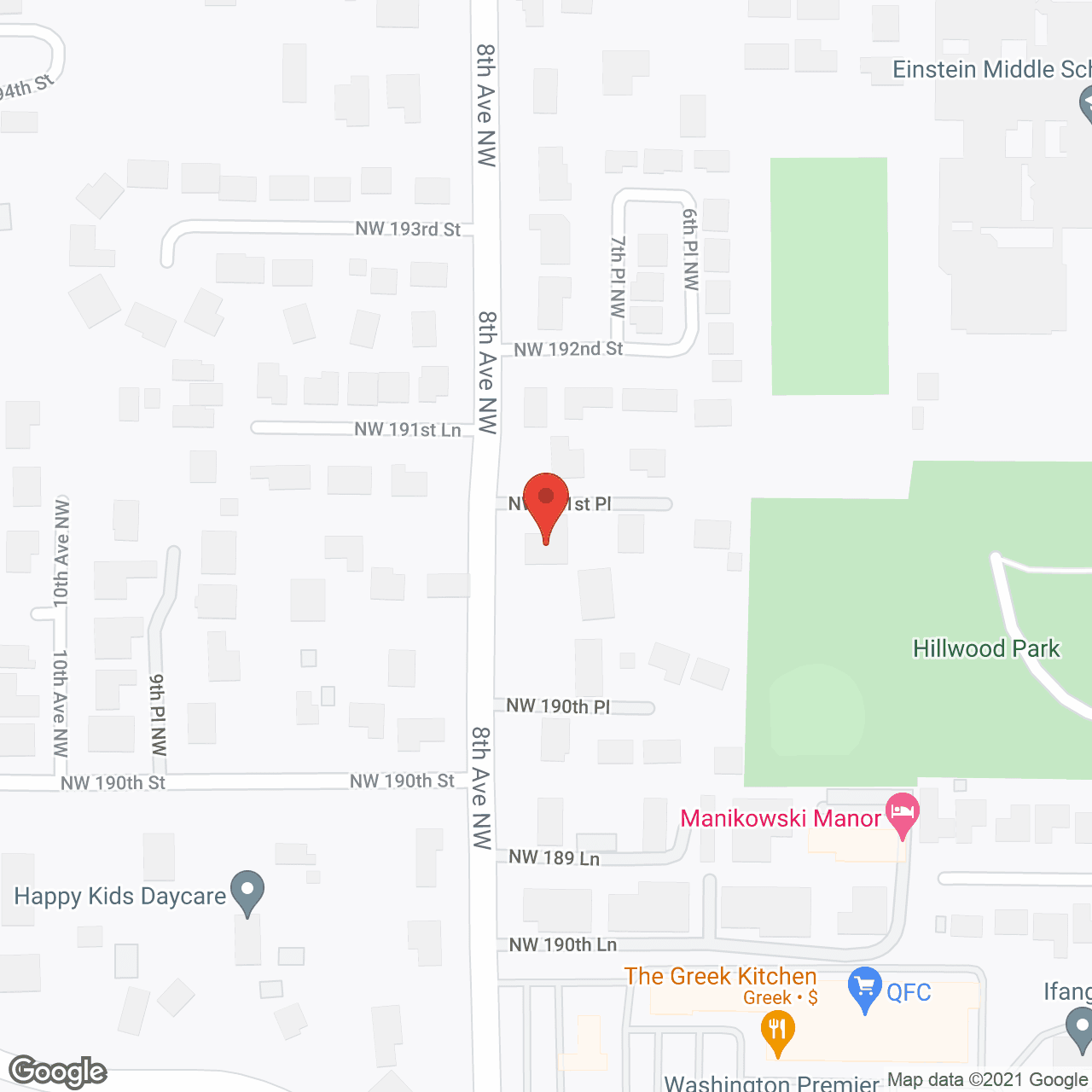 Map of the neighborhood around The Richmond Beach House AFH