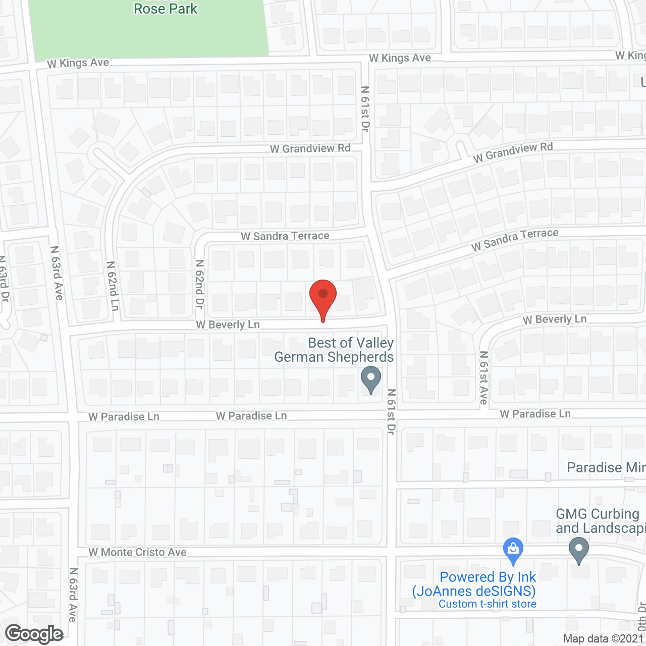 Map of the neighborhood around Golden Age Senior Living