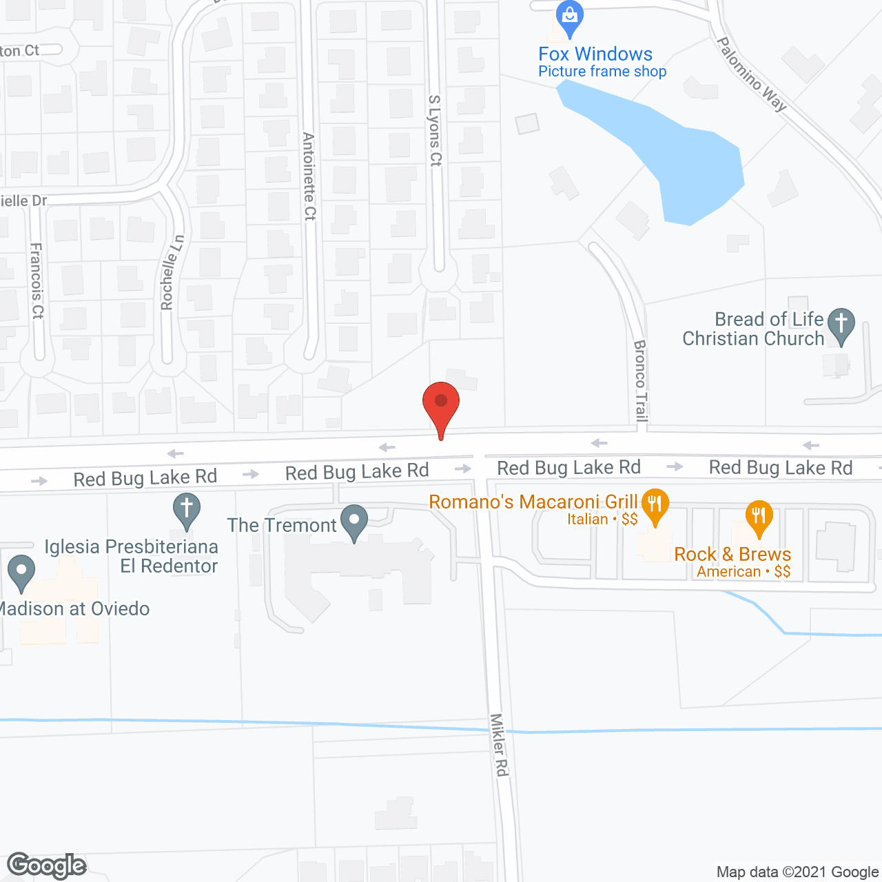 Map of the neighborhood around The Tremont