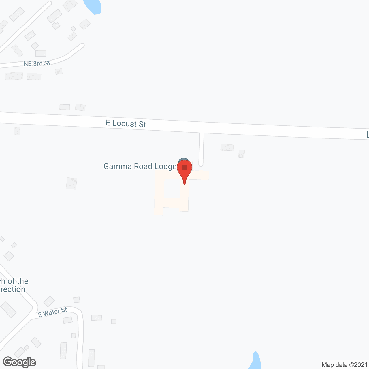 Map of the neighborhood around Golden Living Center - Gamma Road Lodge