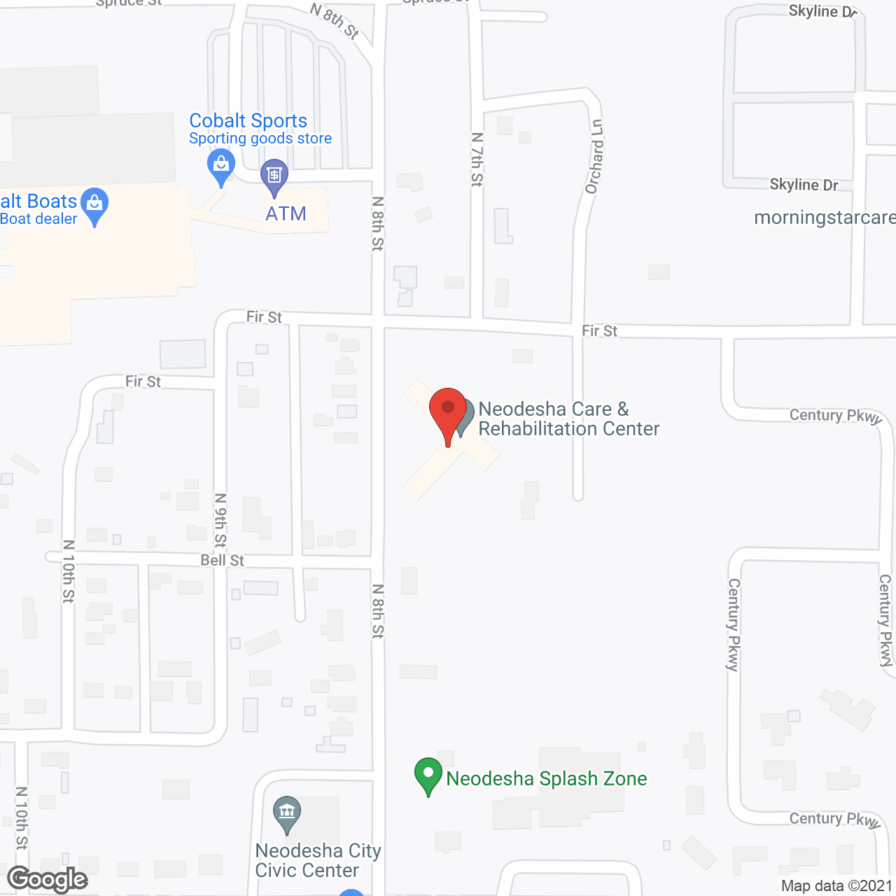 Map of the neighborhood around Golden LivingCenter - Neodesha