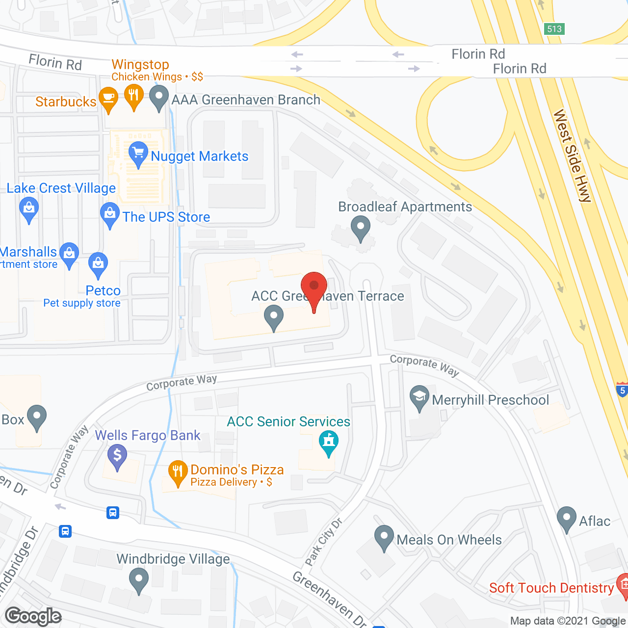 Map of the neighborhood around Greenhaven Terrace