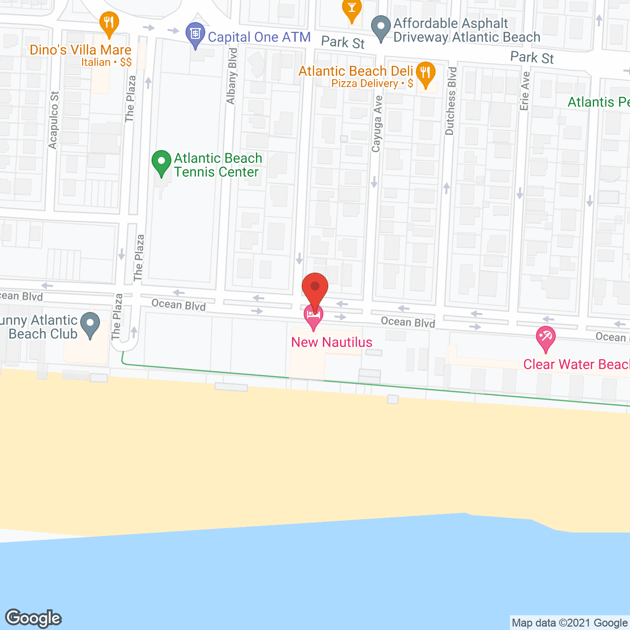 Map of the neighborhood around Nautilus Hotel