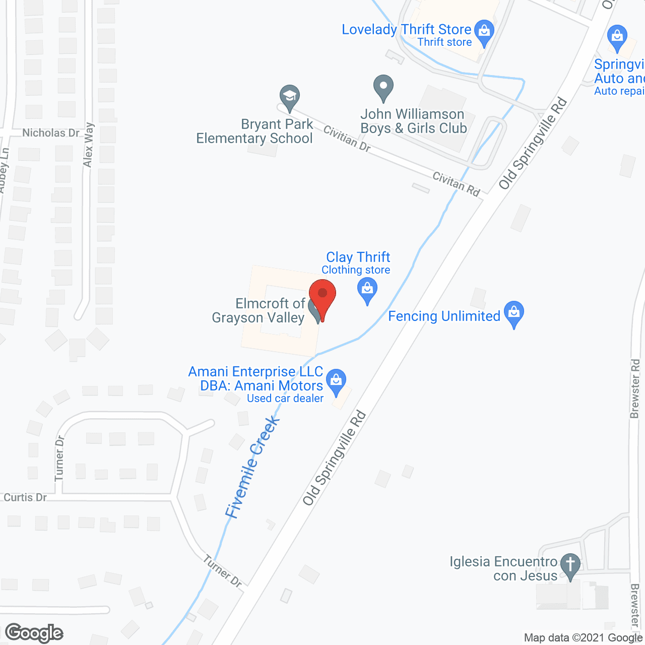 Map of the neighborhood around Proveer at Grayson Valley