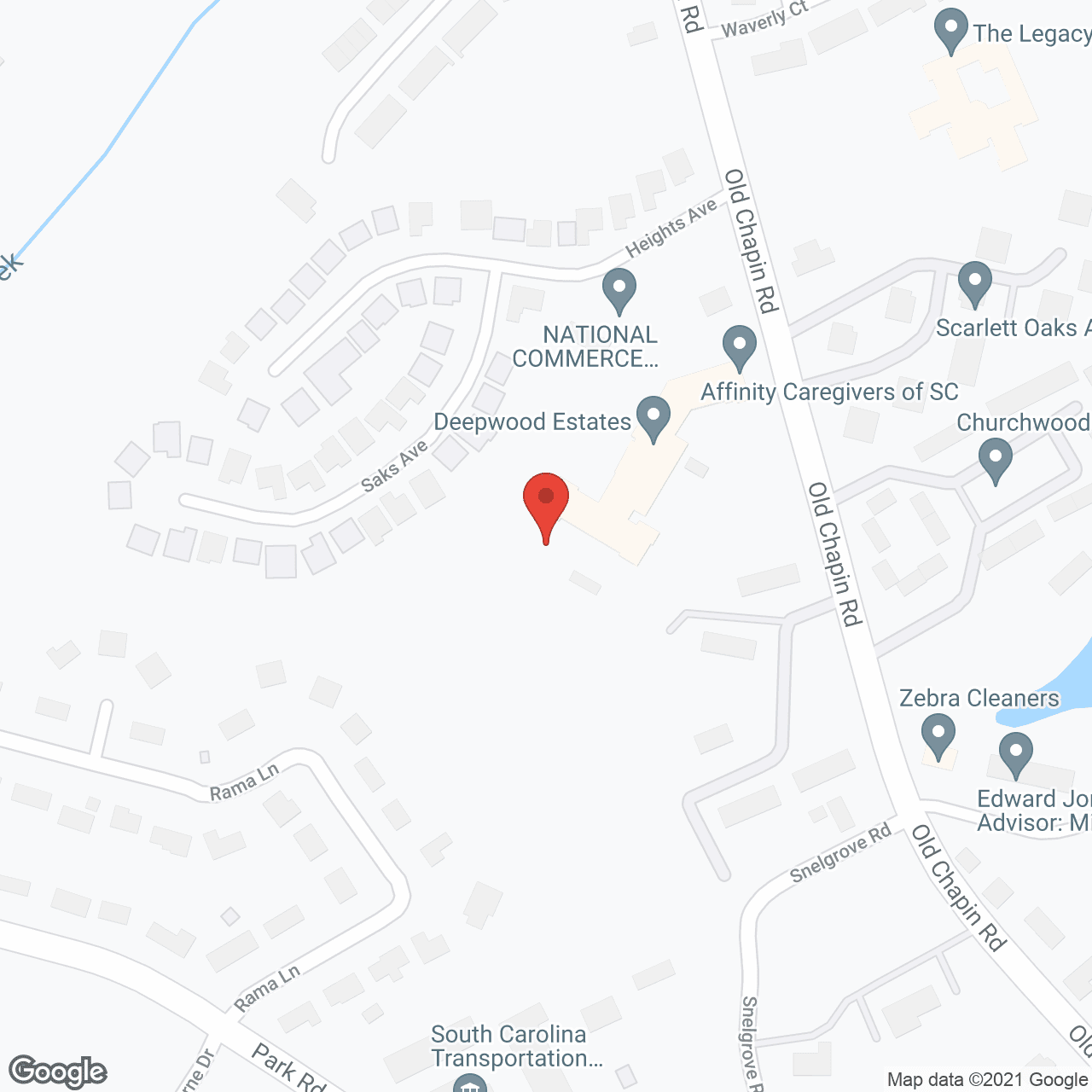 Map of the neighborhood around Holiday Deepwood Estates