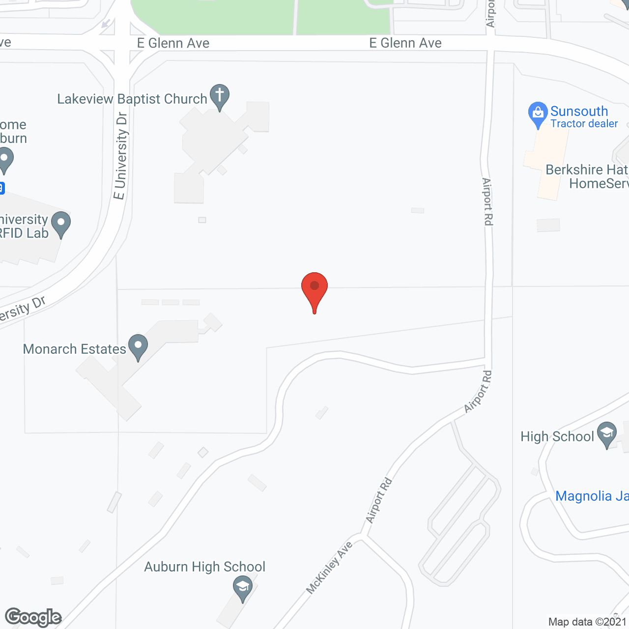 Map of the neighborhood around Holiday Monarch Estates