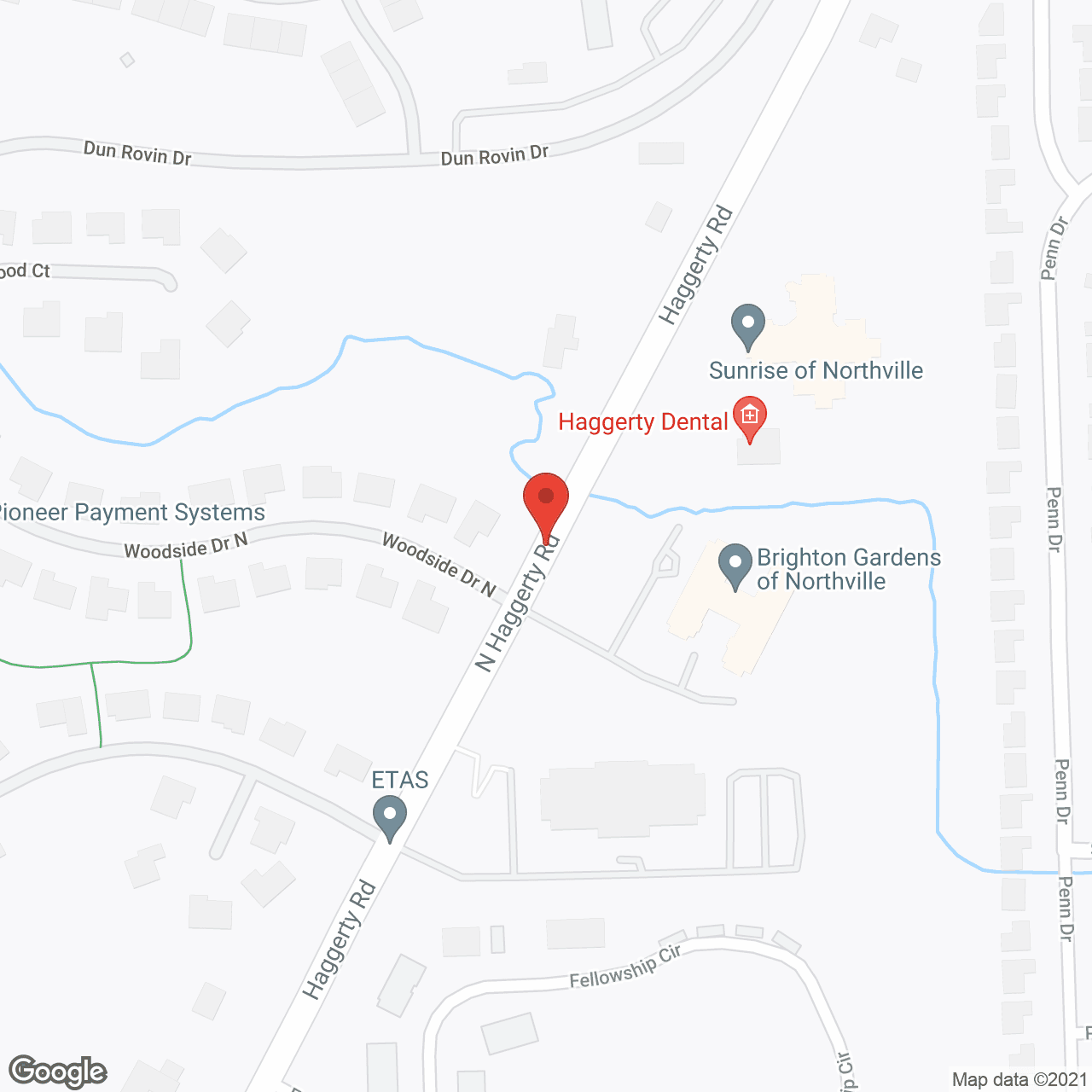 Map of the neighborhood around Fairmont of Northville