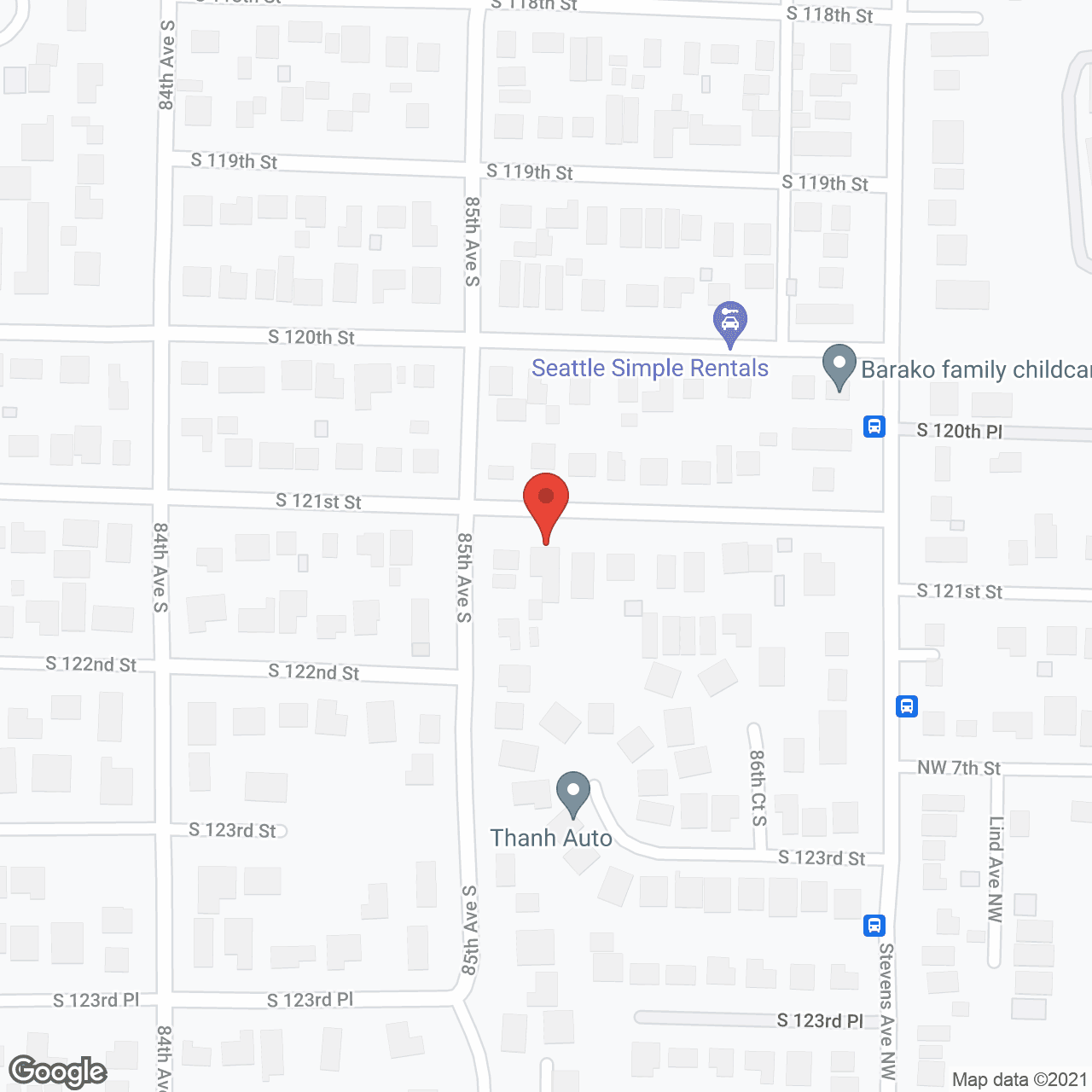 Map of the neighborhood around Crystal Care Family Home
