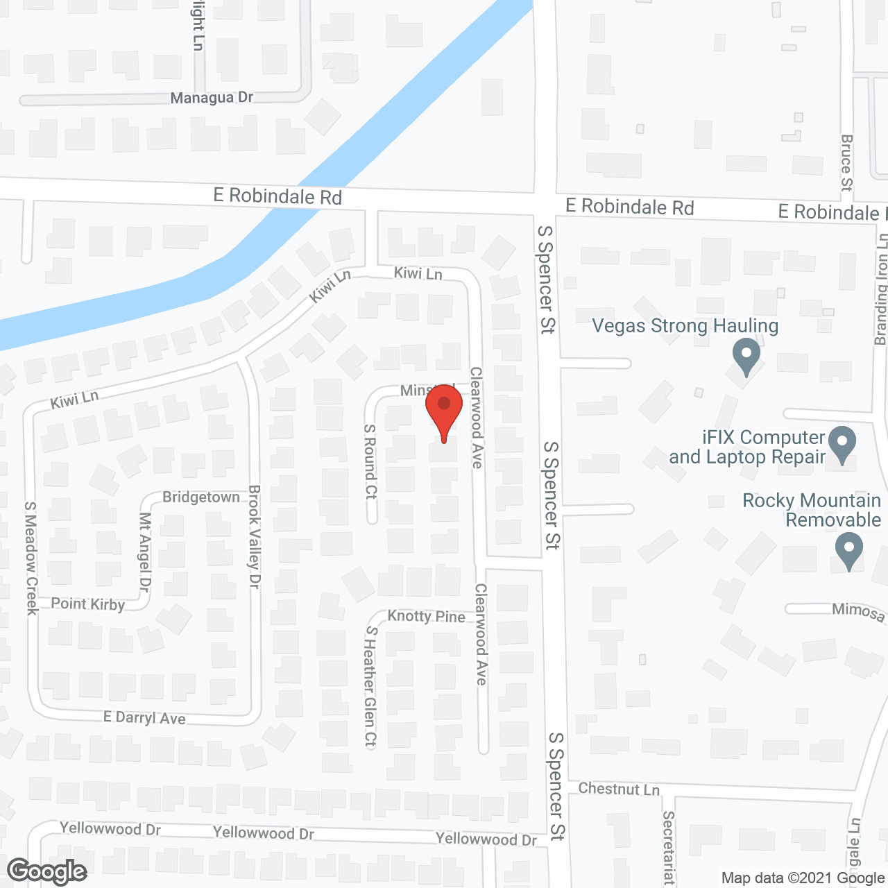Map of the neighborhood around Cnc Alzheimers Home Care