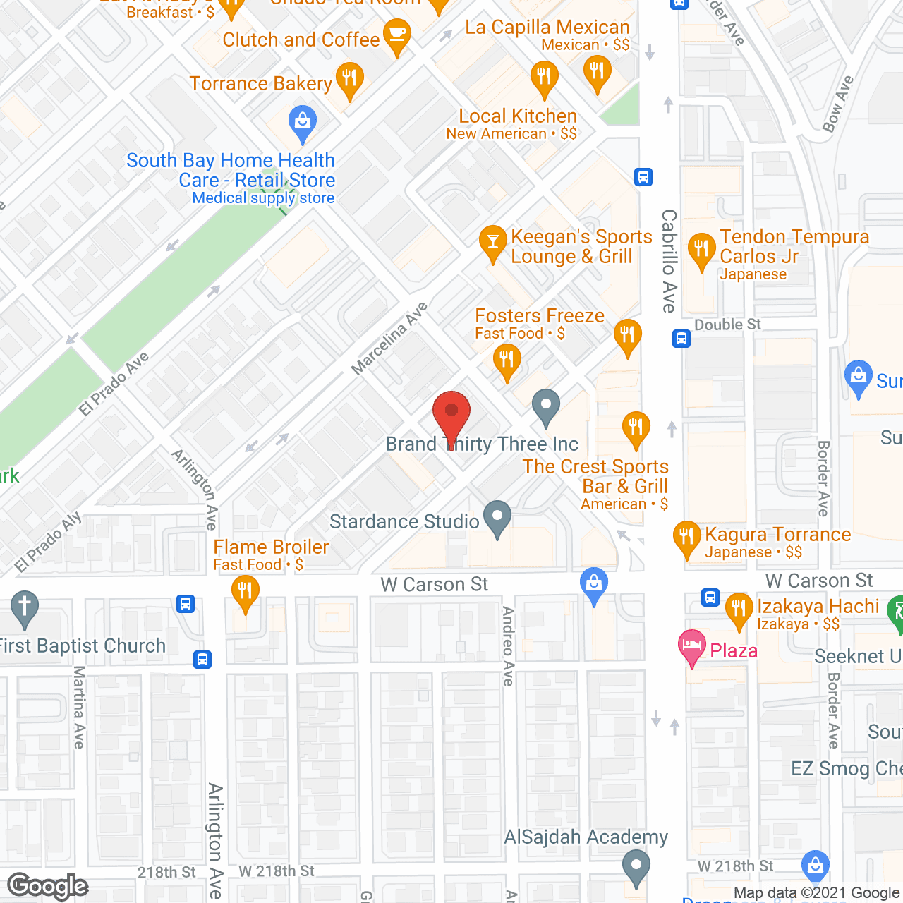 Map of the neighborhood around Office Guest Homes