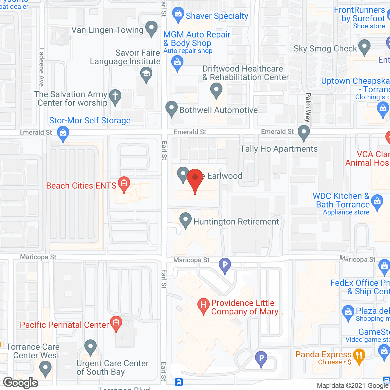 Map of the neighborhood around Spring Senior Assisted Living