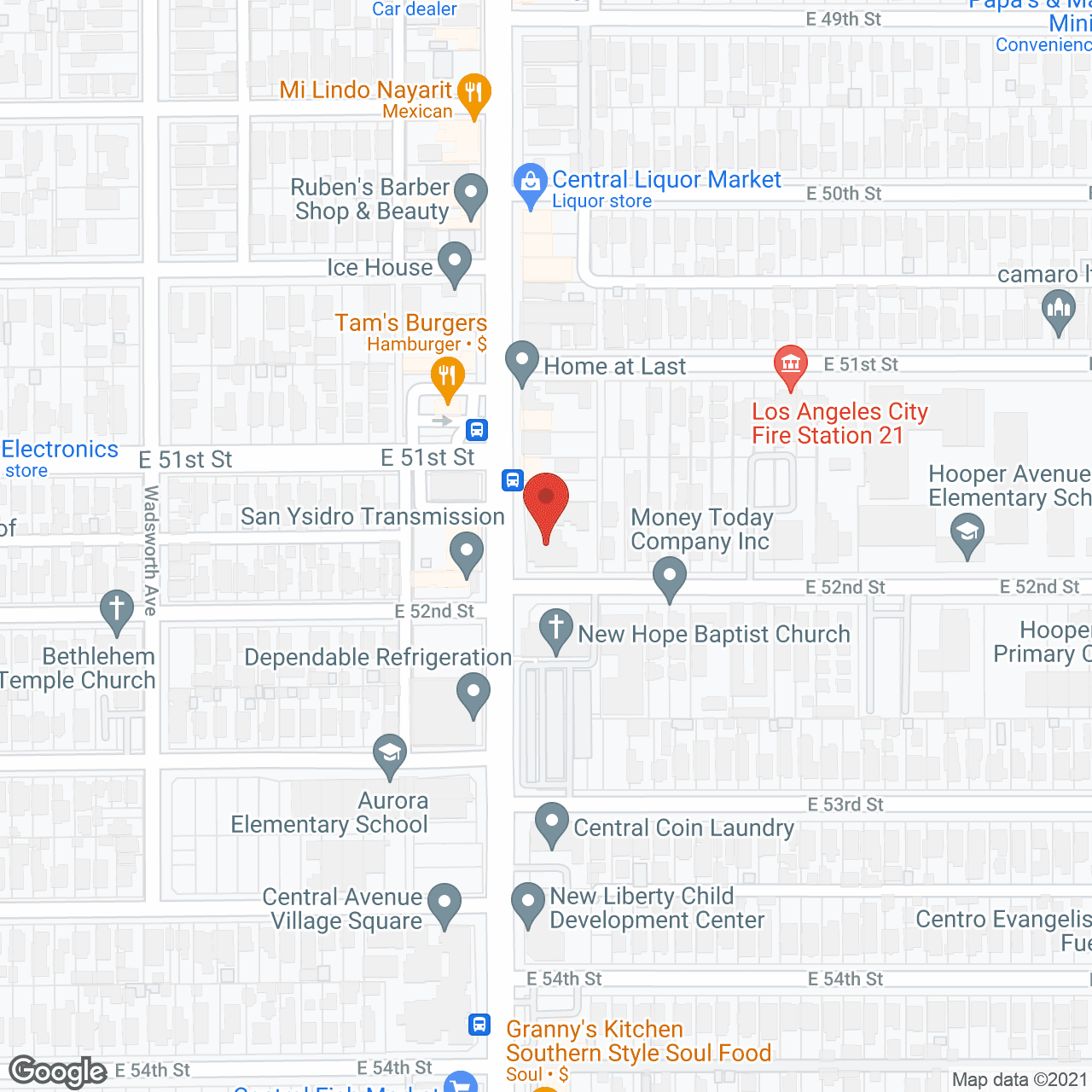 Map of the neighborhood around Solomon Renty