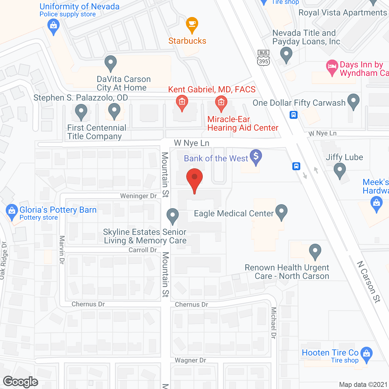 Map of the neighborhood around Skyline Estates