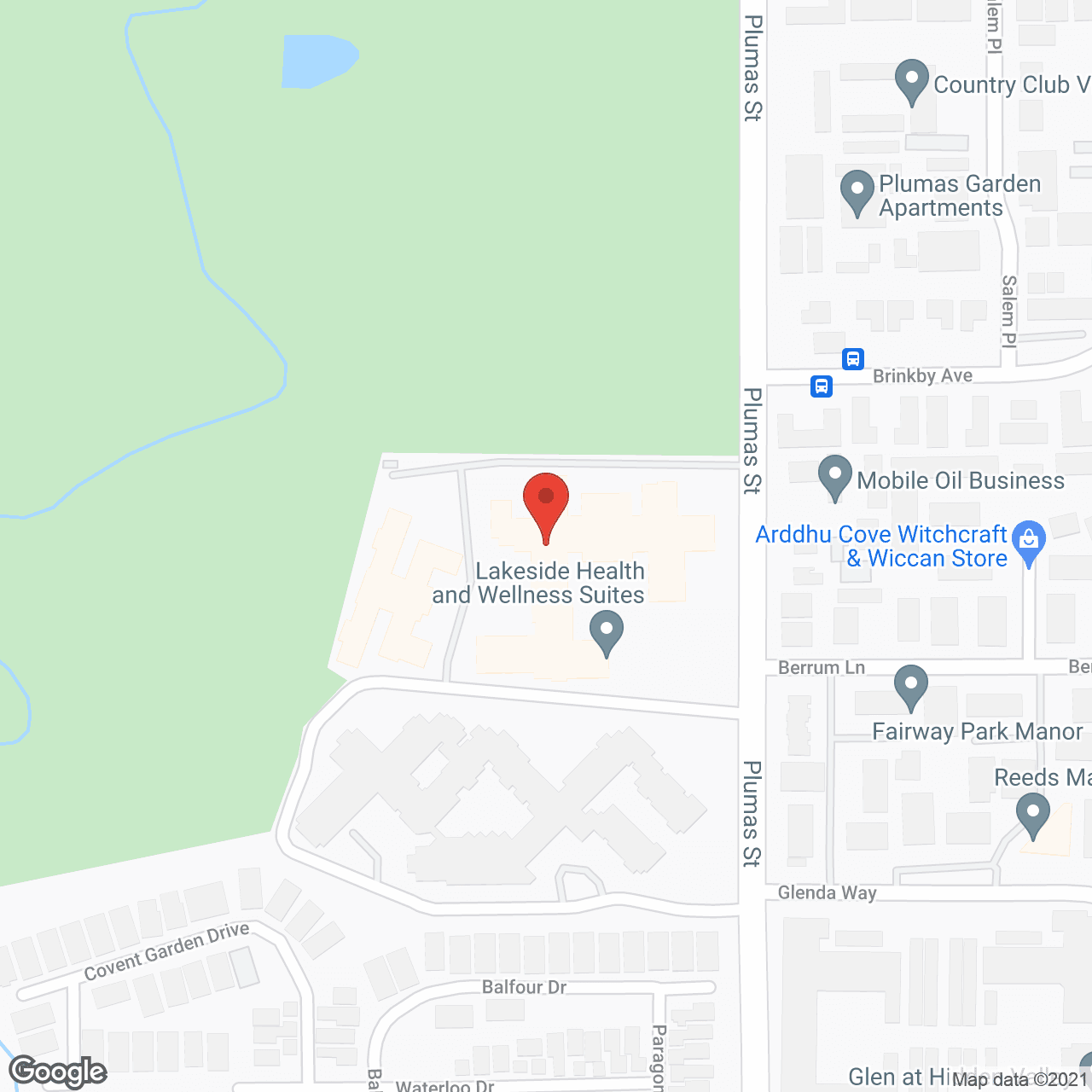 Map of the neighborhood around Cypress Courts
