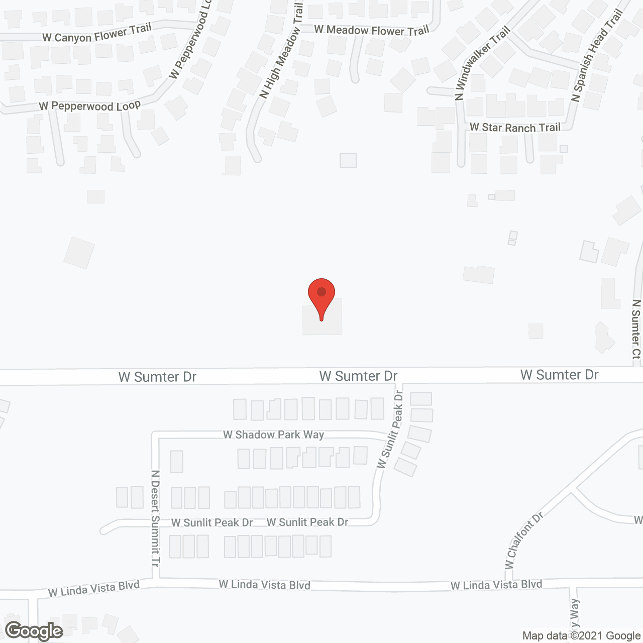 Map of the neighborhood around Pura Vida Assisted Living